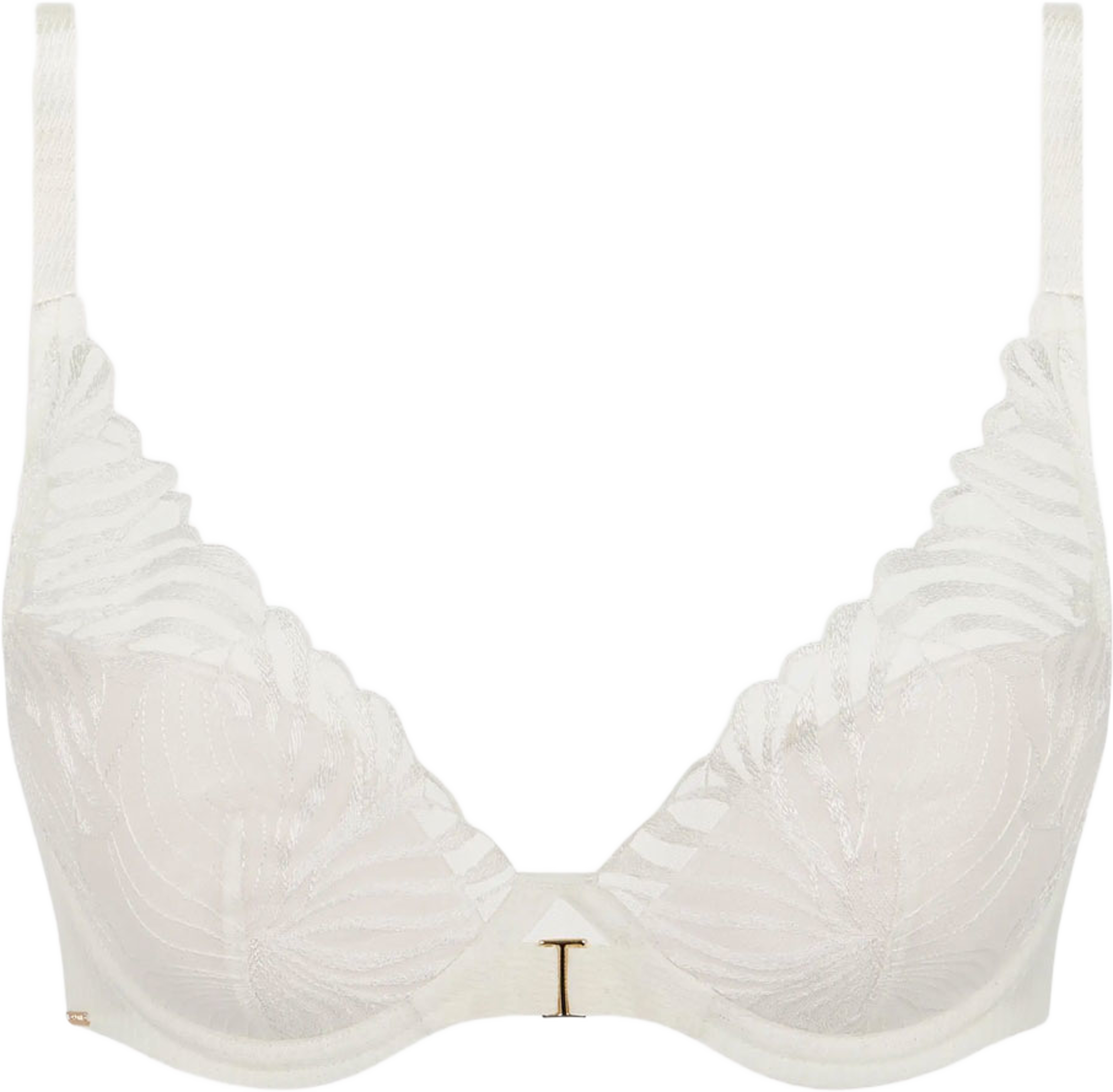 Legend Plunge Bra, från Chantelle, i färgen Milk. Klicka för att öppna bilden i stort format