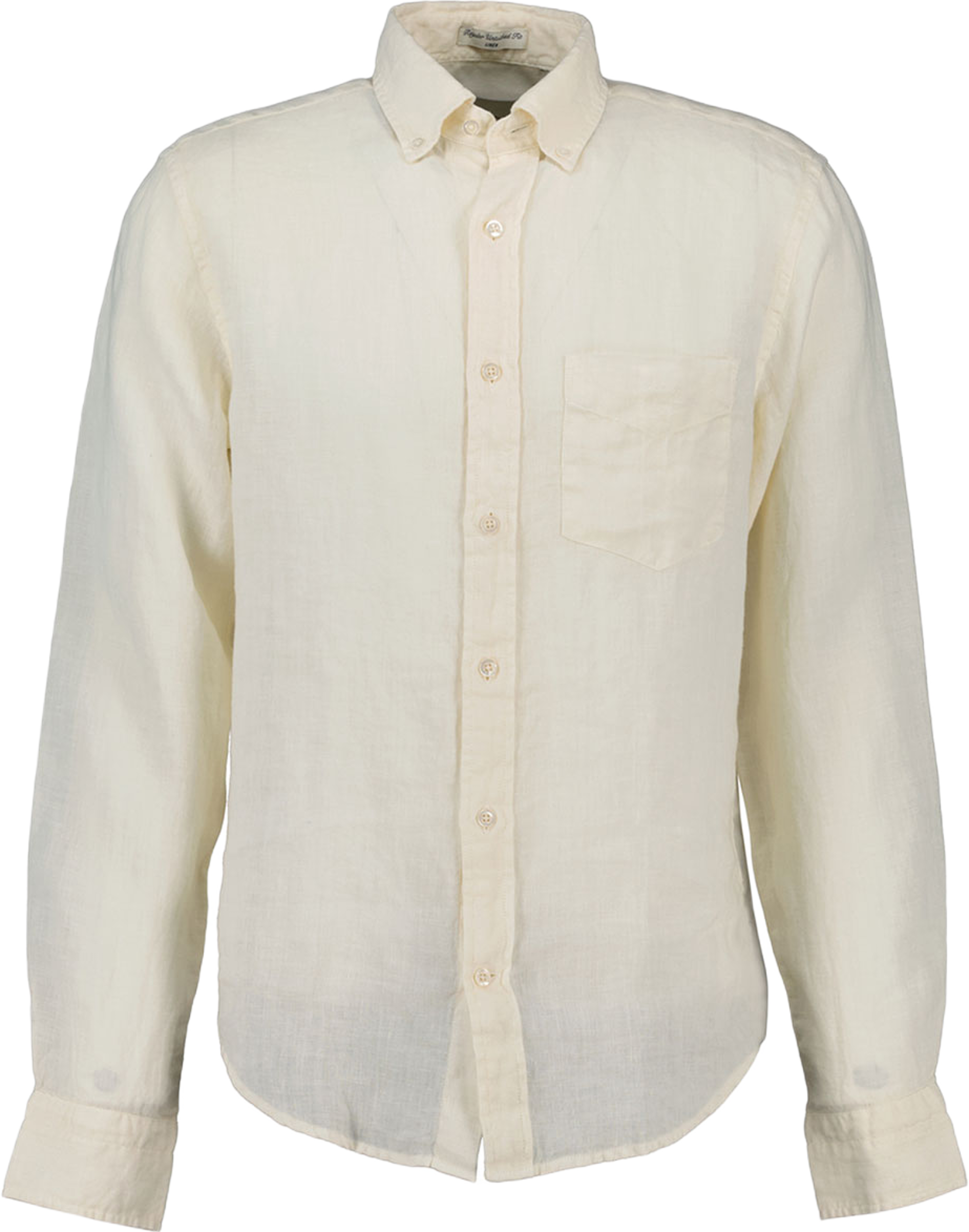 Regular Fit Garment-Dyed Linen Shirt
