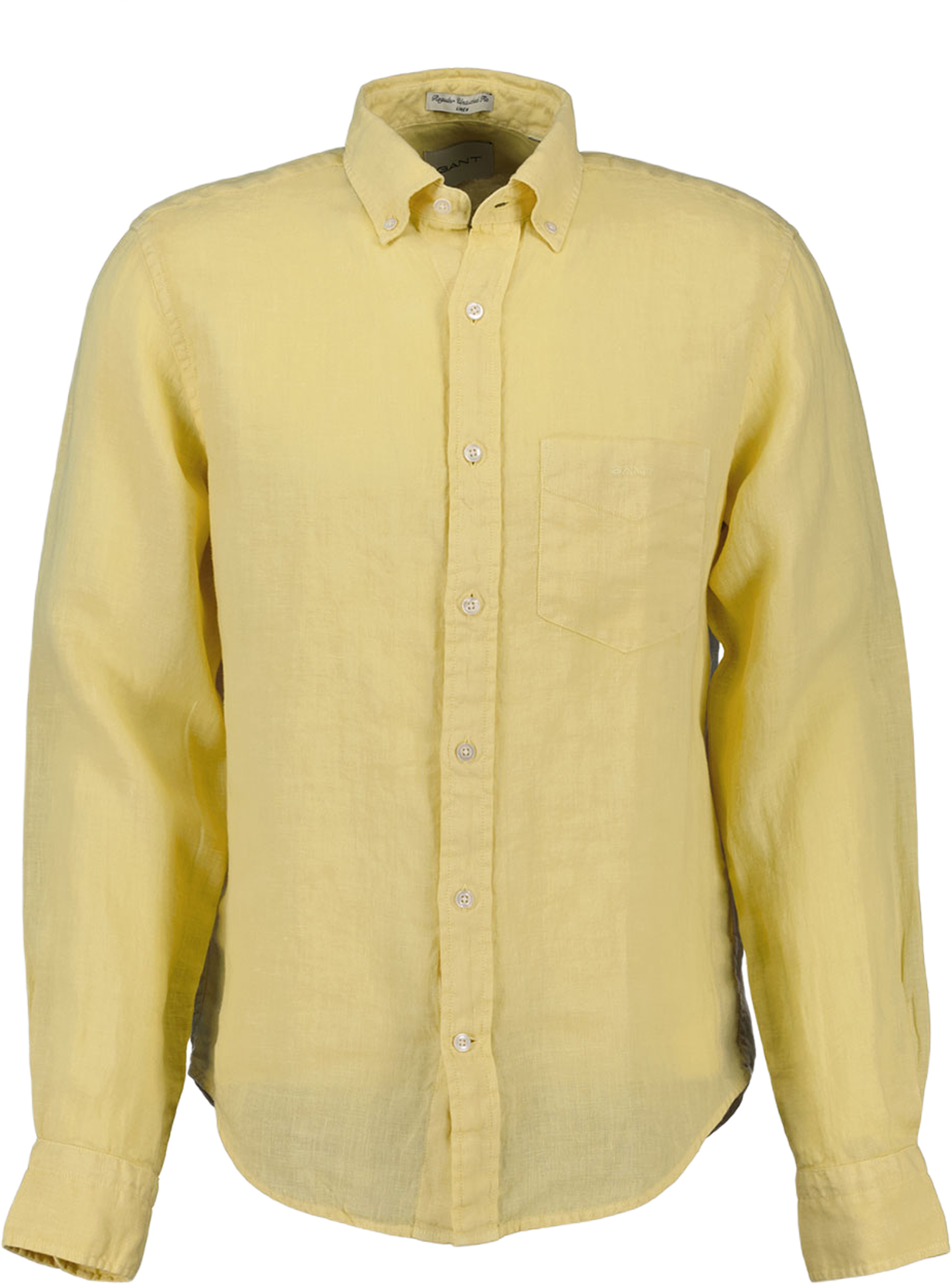 Regular Fit Garment-Dyed Linen Shirt