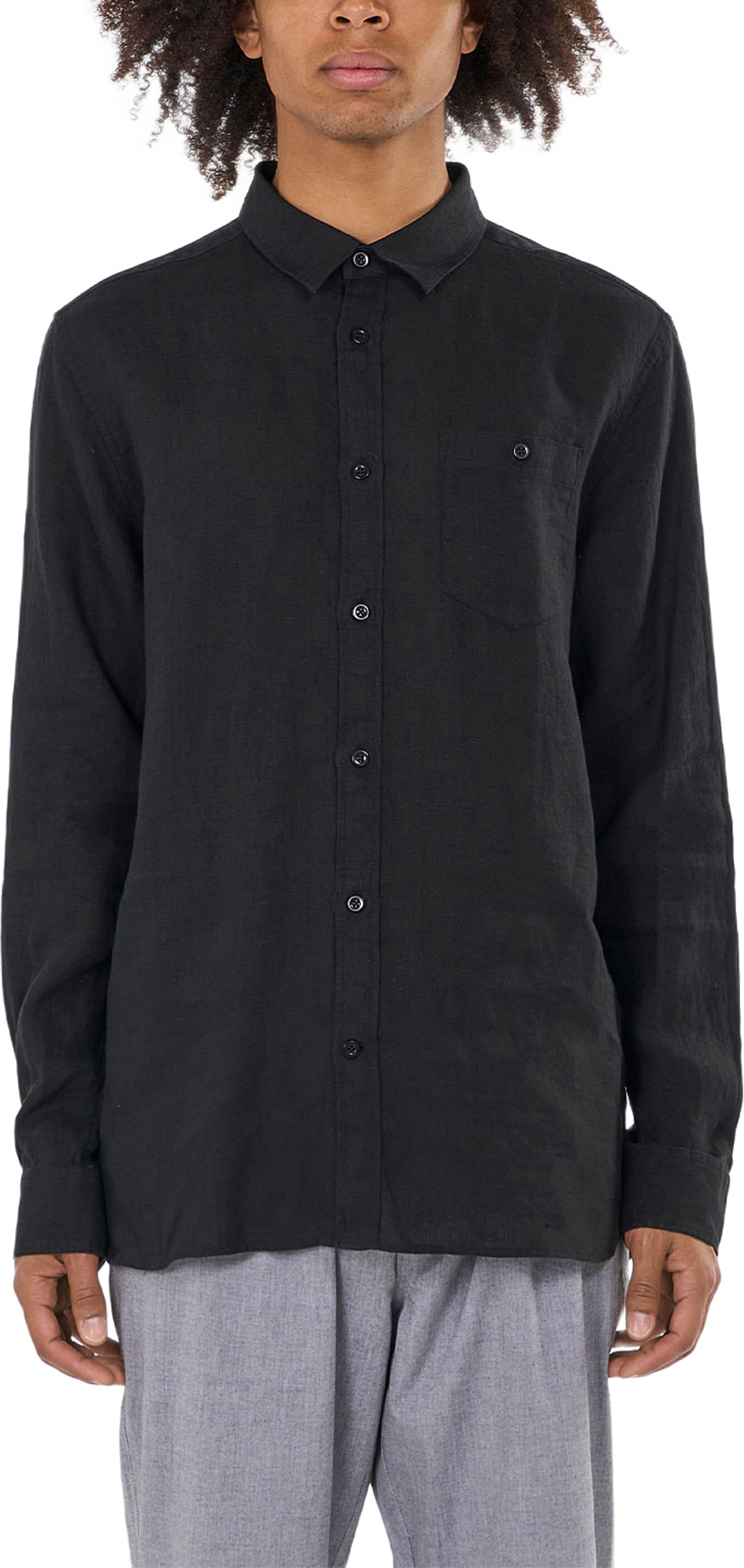 Regular linen shirt