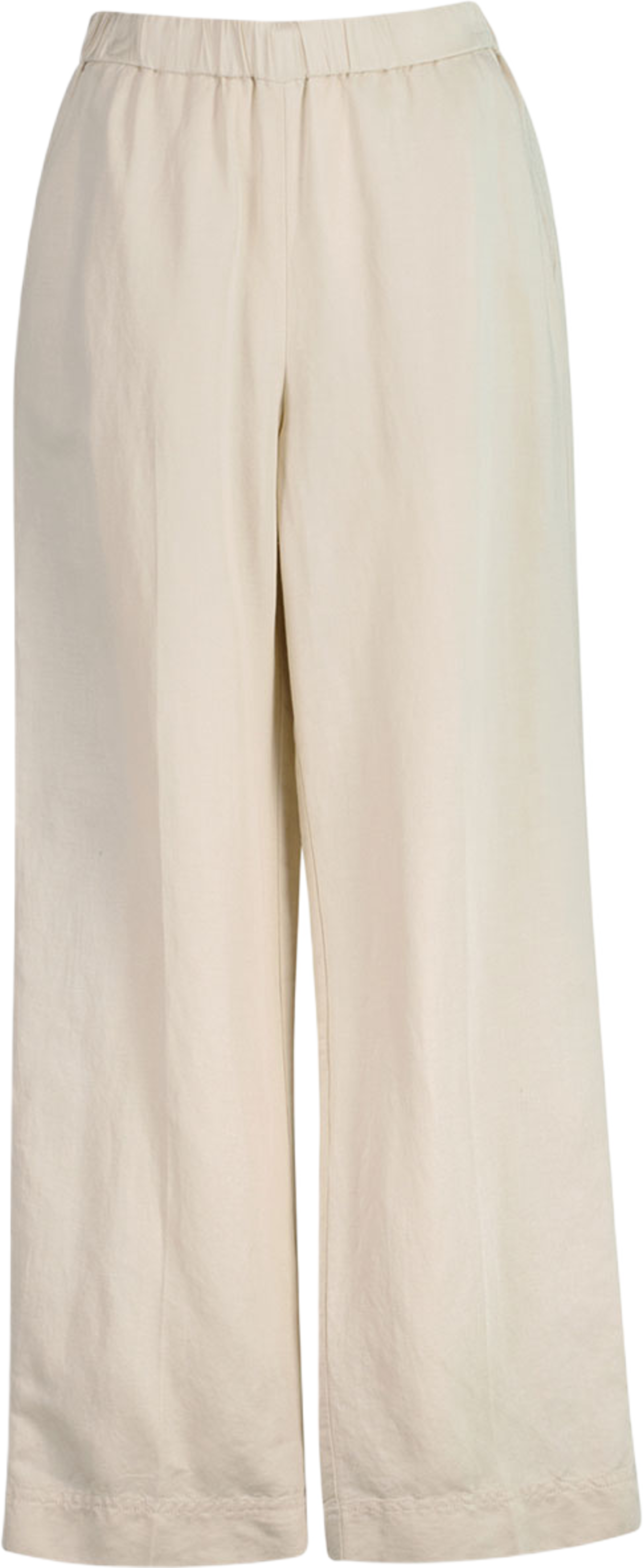 Relaxed Fit Linen Blend Pull-On Pants