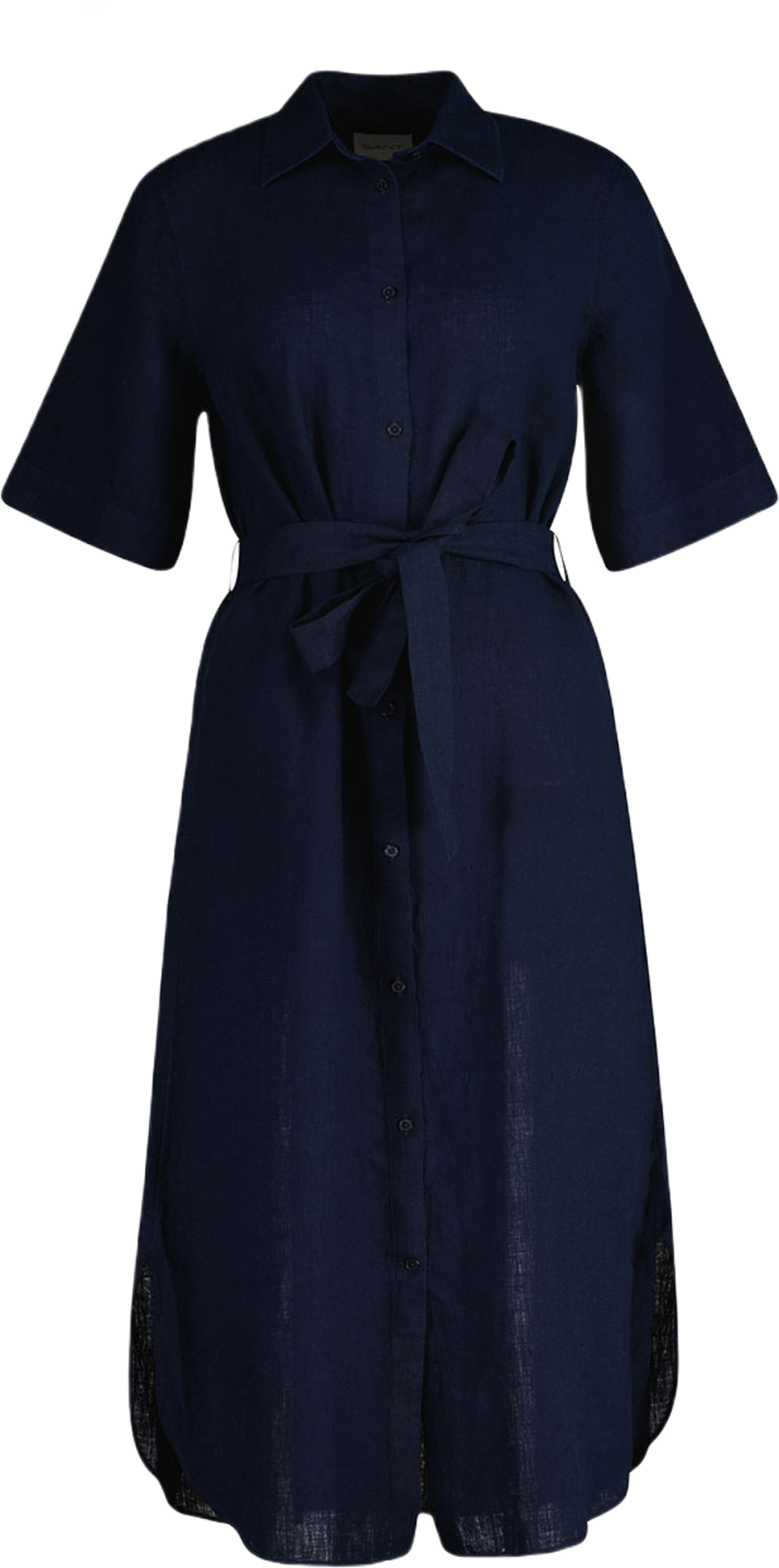 Linen Short Sleeve Shirt Dress