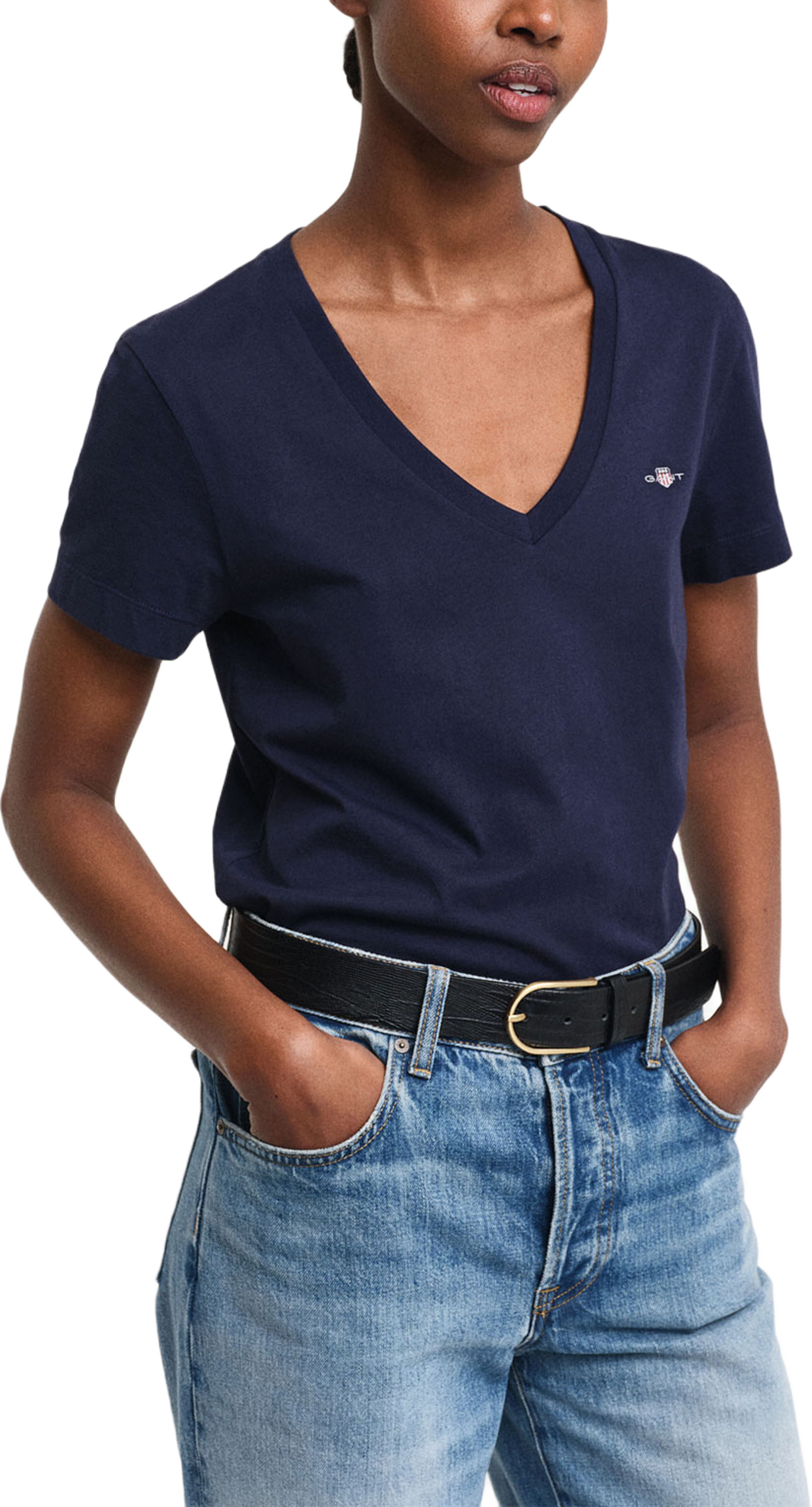 REG SHIELD SS V-NECK T-SHIRT