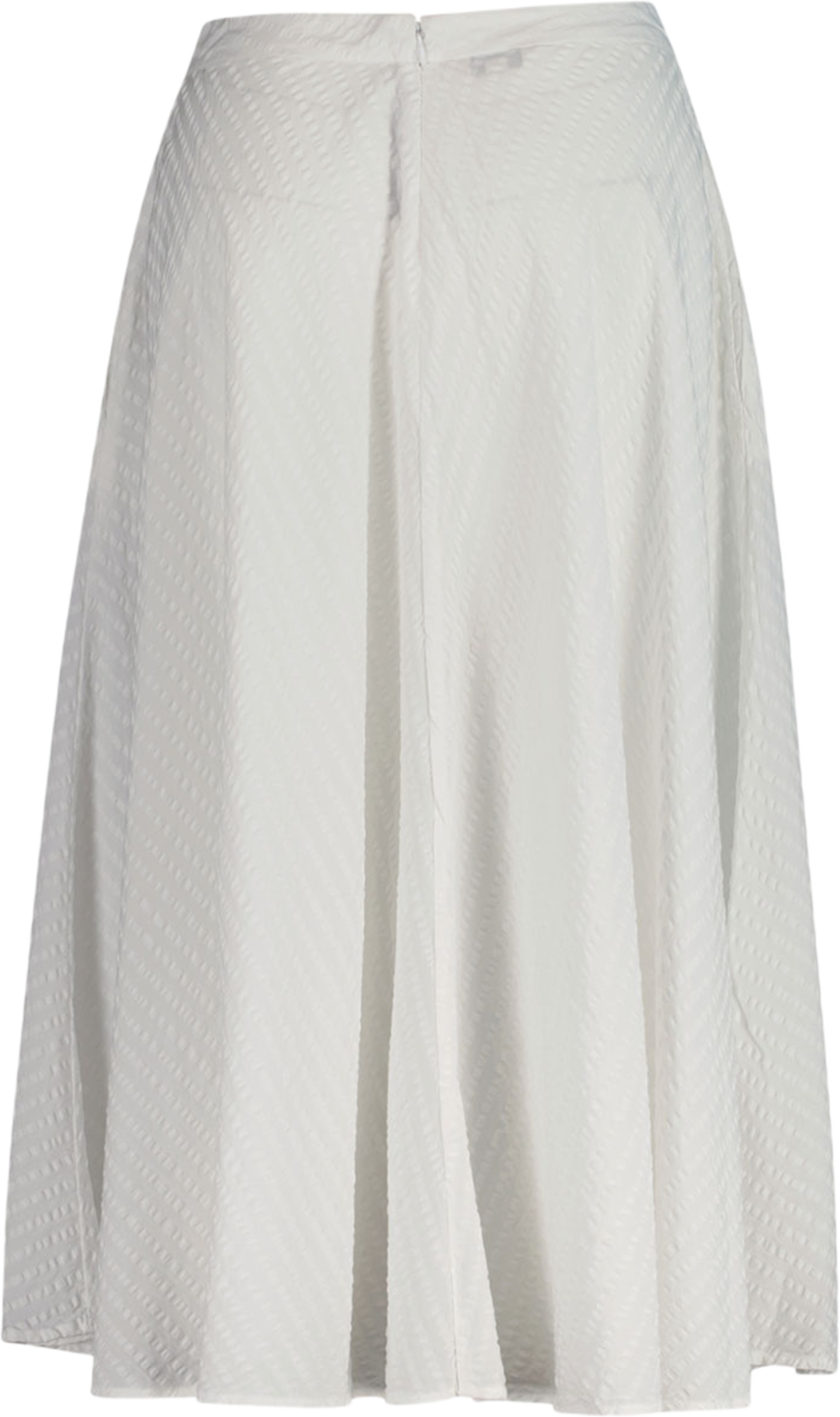 Tonal Striped Seersucker Skirt