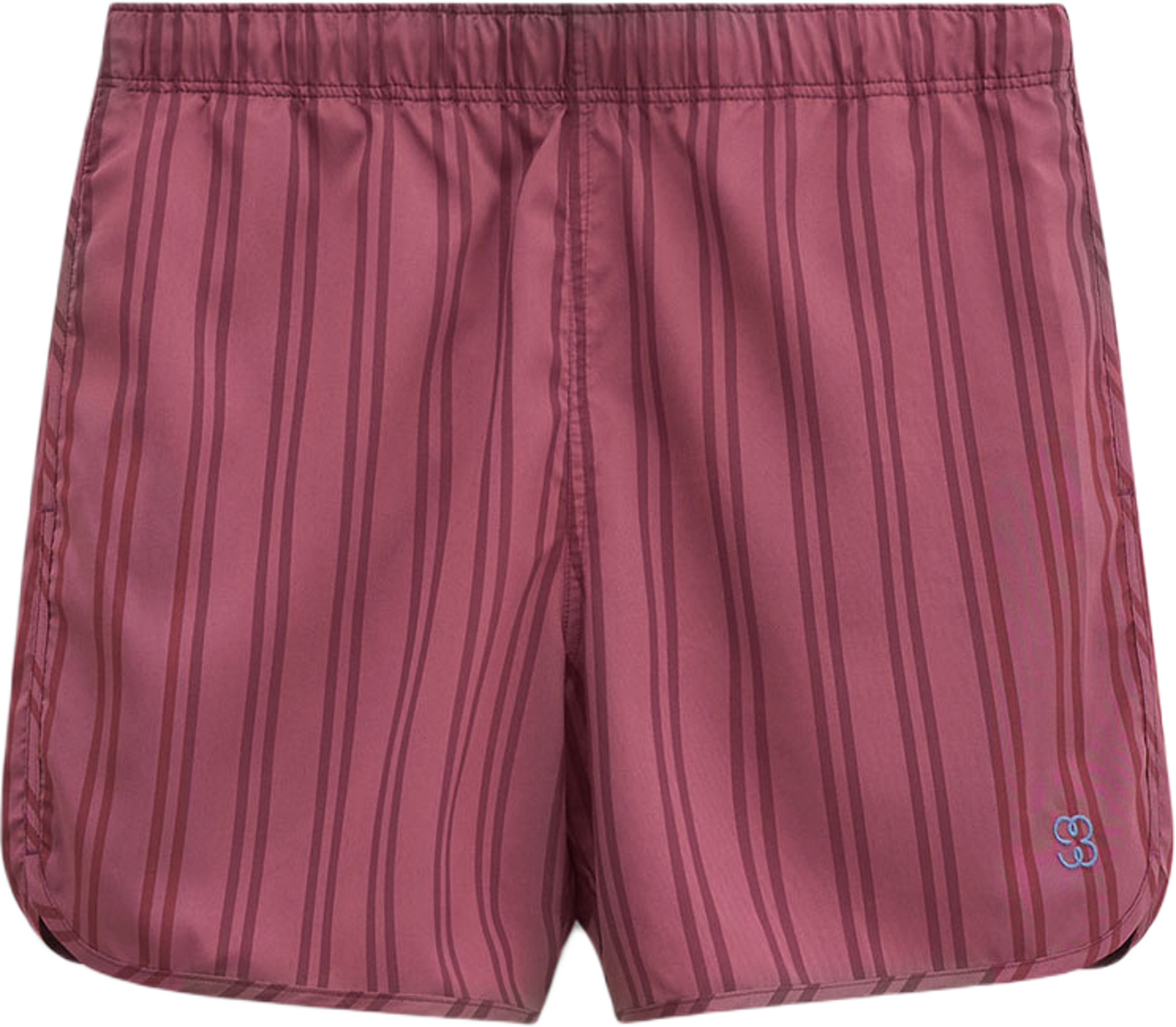 Long Striped Swim Shorts