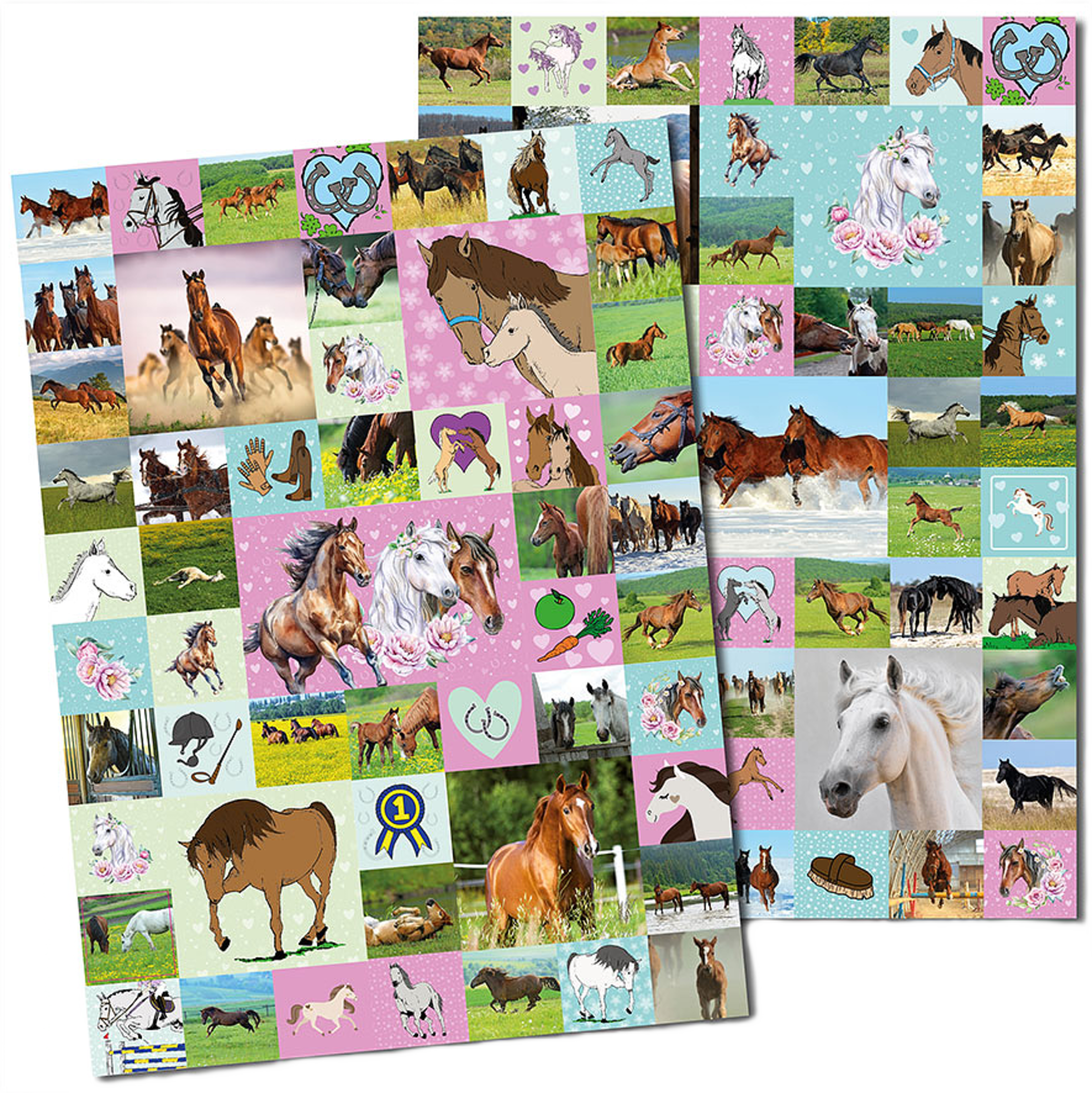 Hästar 100 Stickers