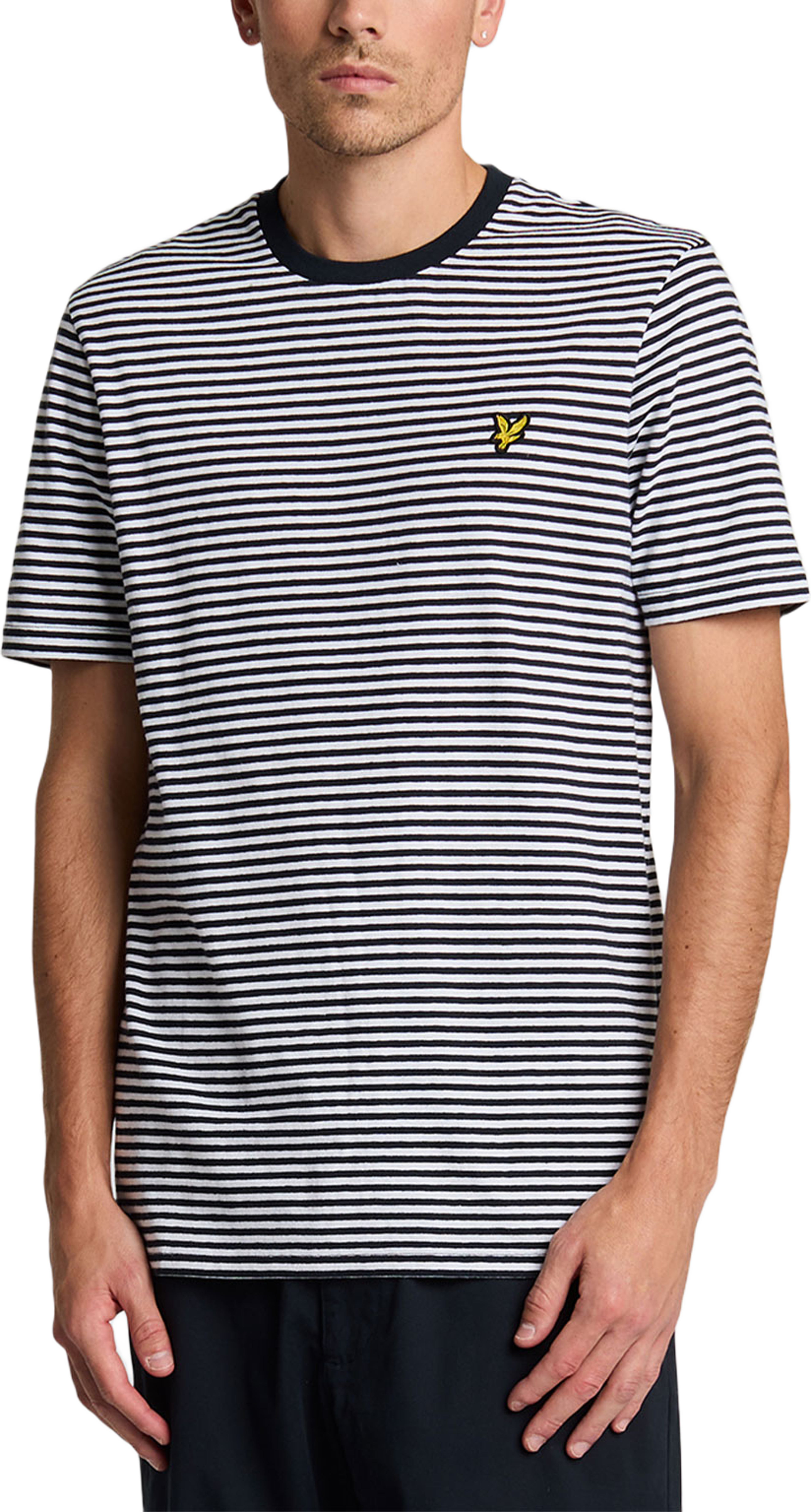 Linen Blend Breton Stripe T-Shirt