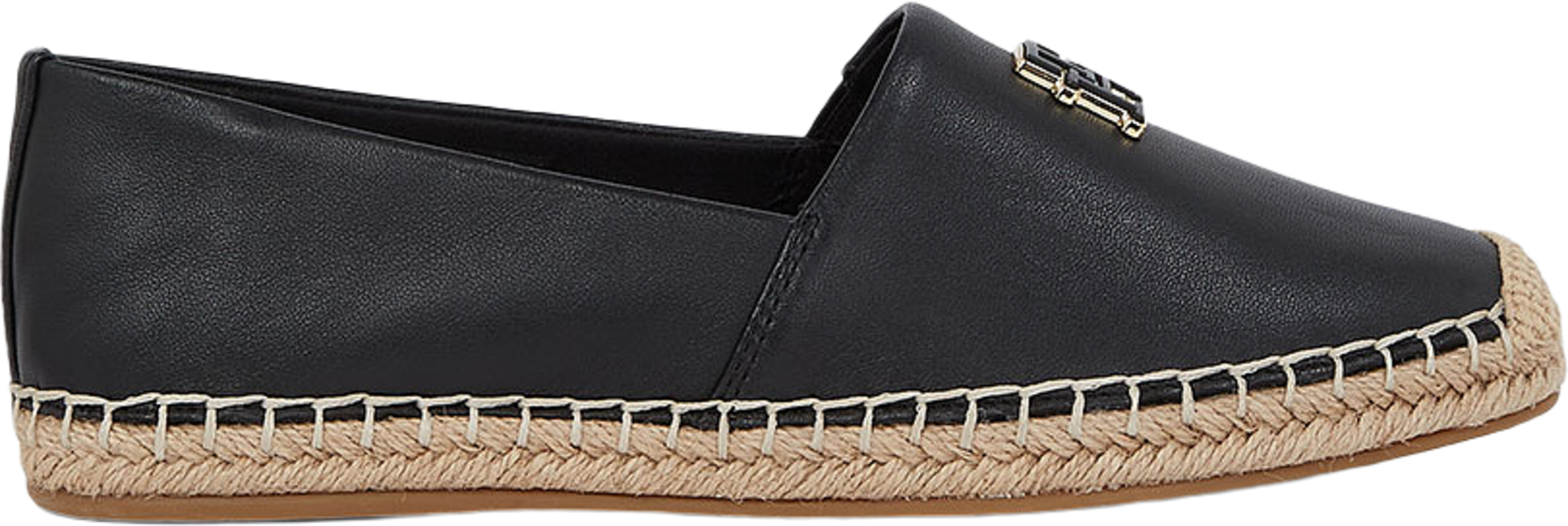 TH LOGO LEATHER ESPADRILLE
