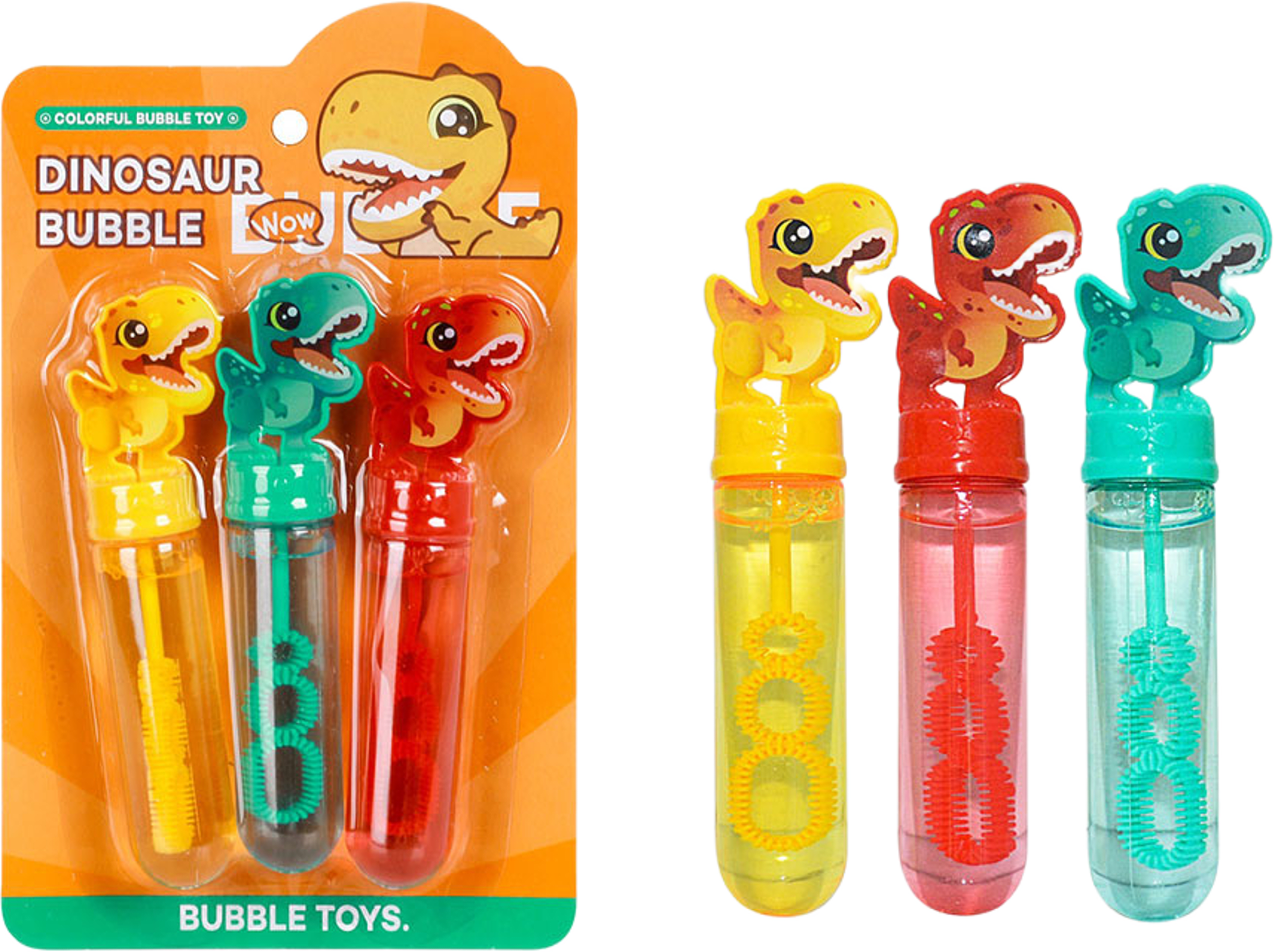 Såpbubblor dinosaurie, 3-pack, från SUNTOY, i färgen Multicolor. Klicka för att öppna bilden i stort format