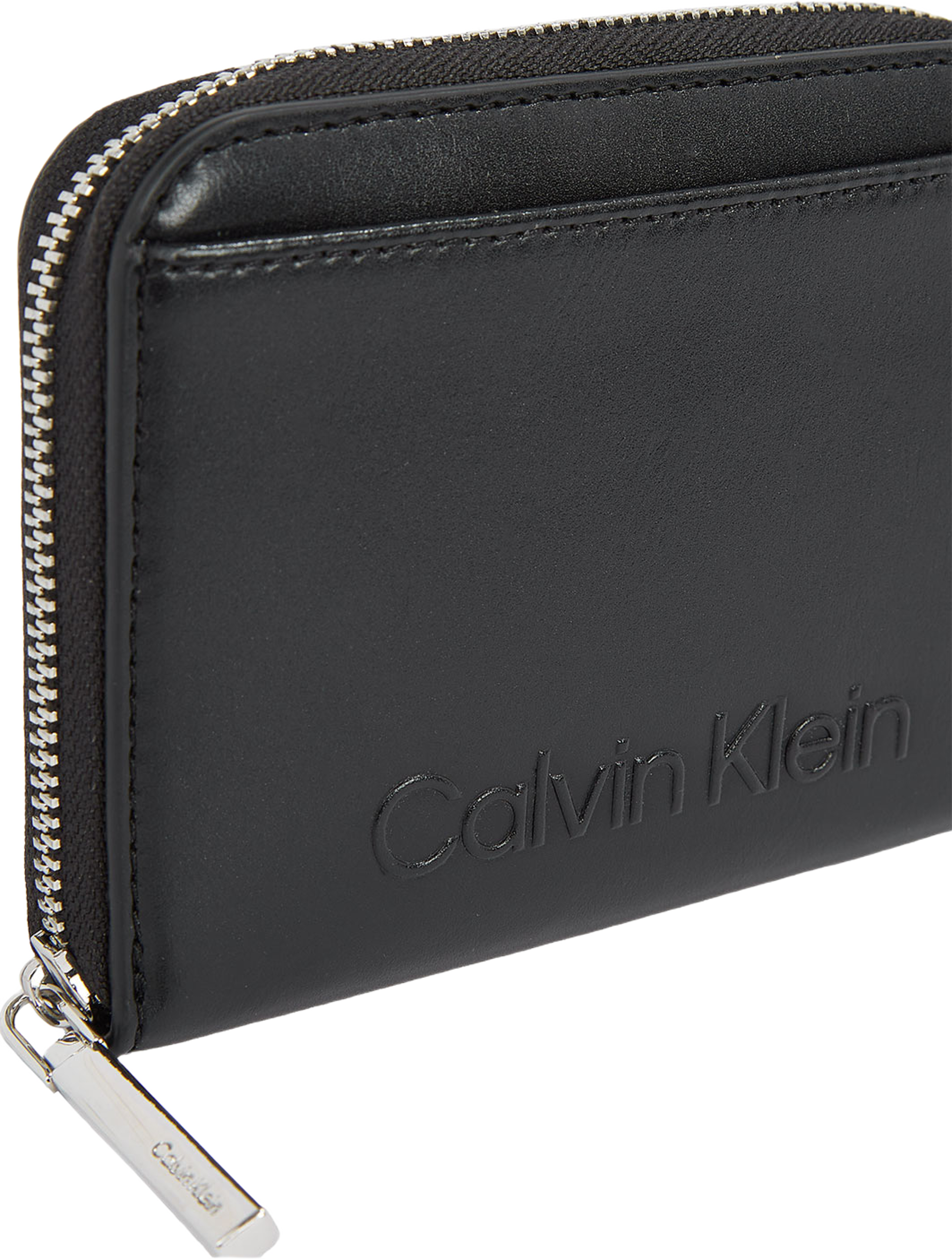 Zip around Wallet with Embossed Logo