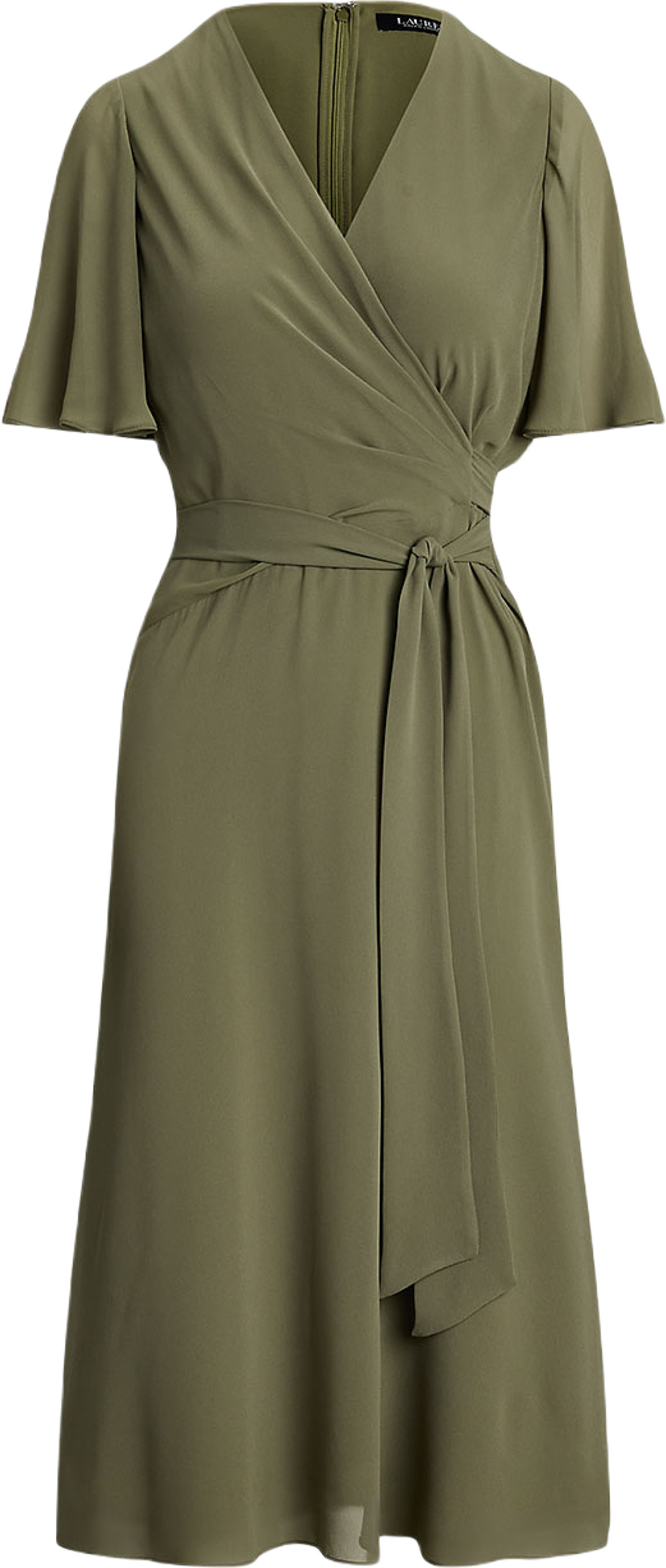 Belted Georgette Dress