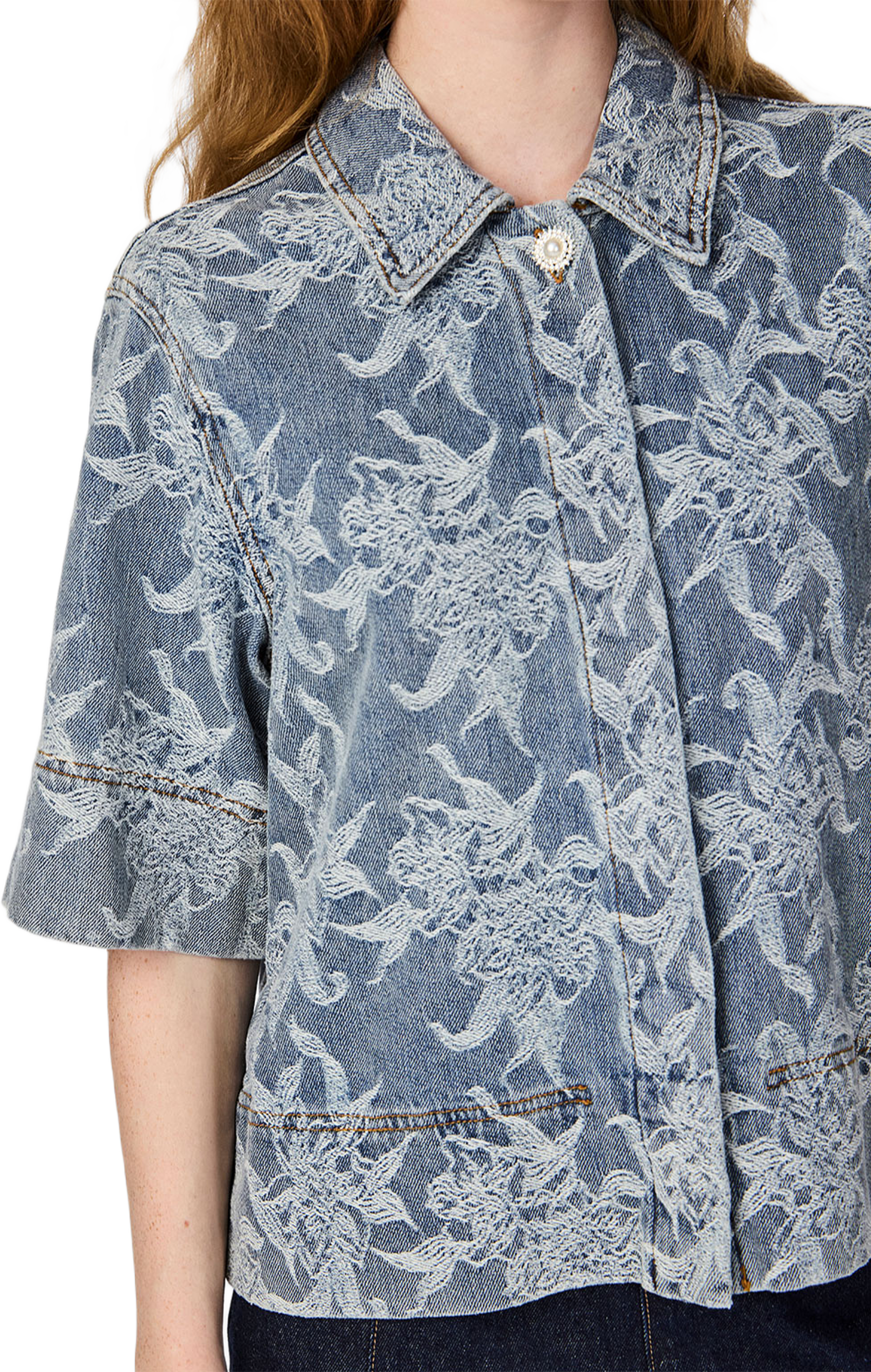 Yasflamera 2/4 Denim Shirt S.