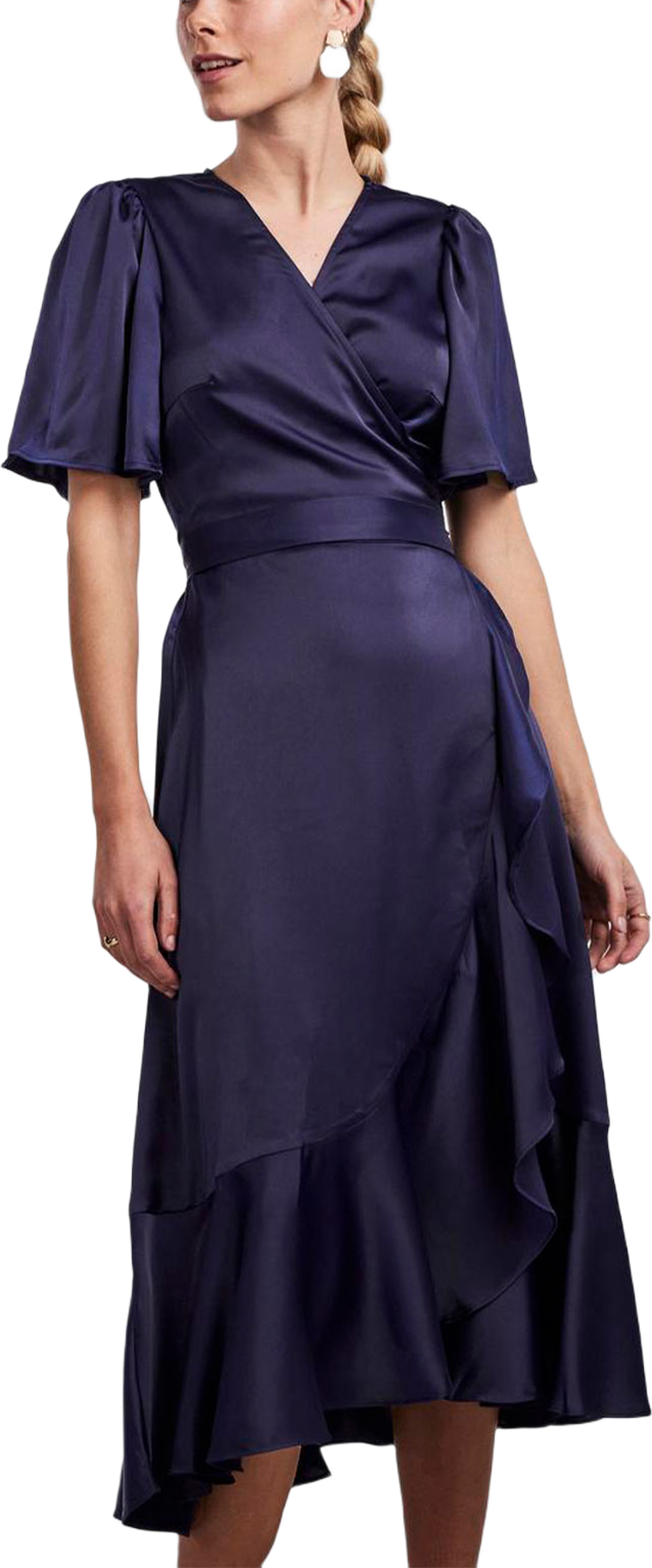 Yasthea 2/4 Midi Wrap Dress