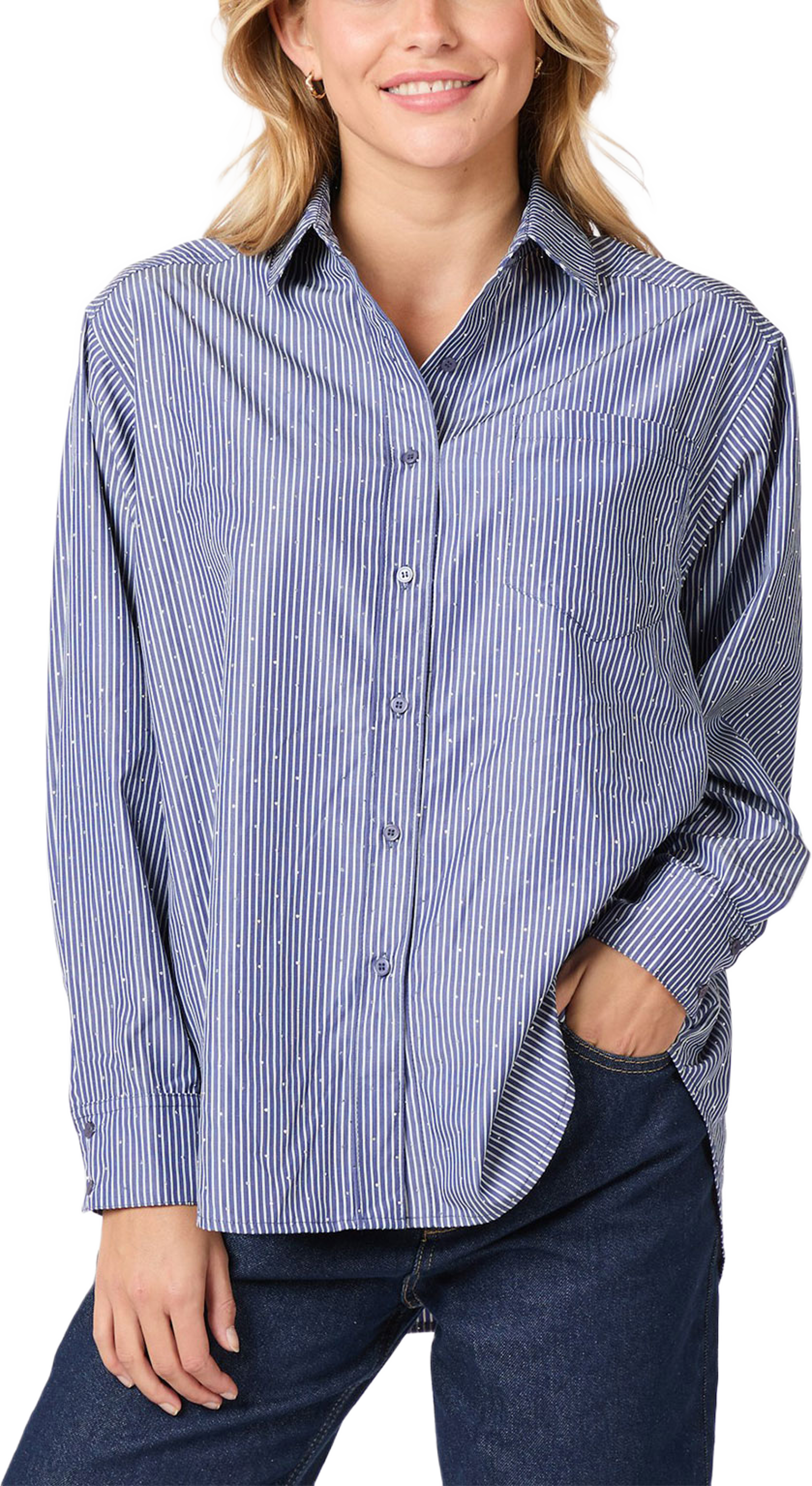 Dalma B Stripe Stone Shirt