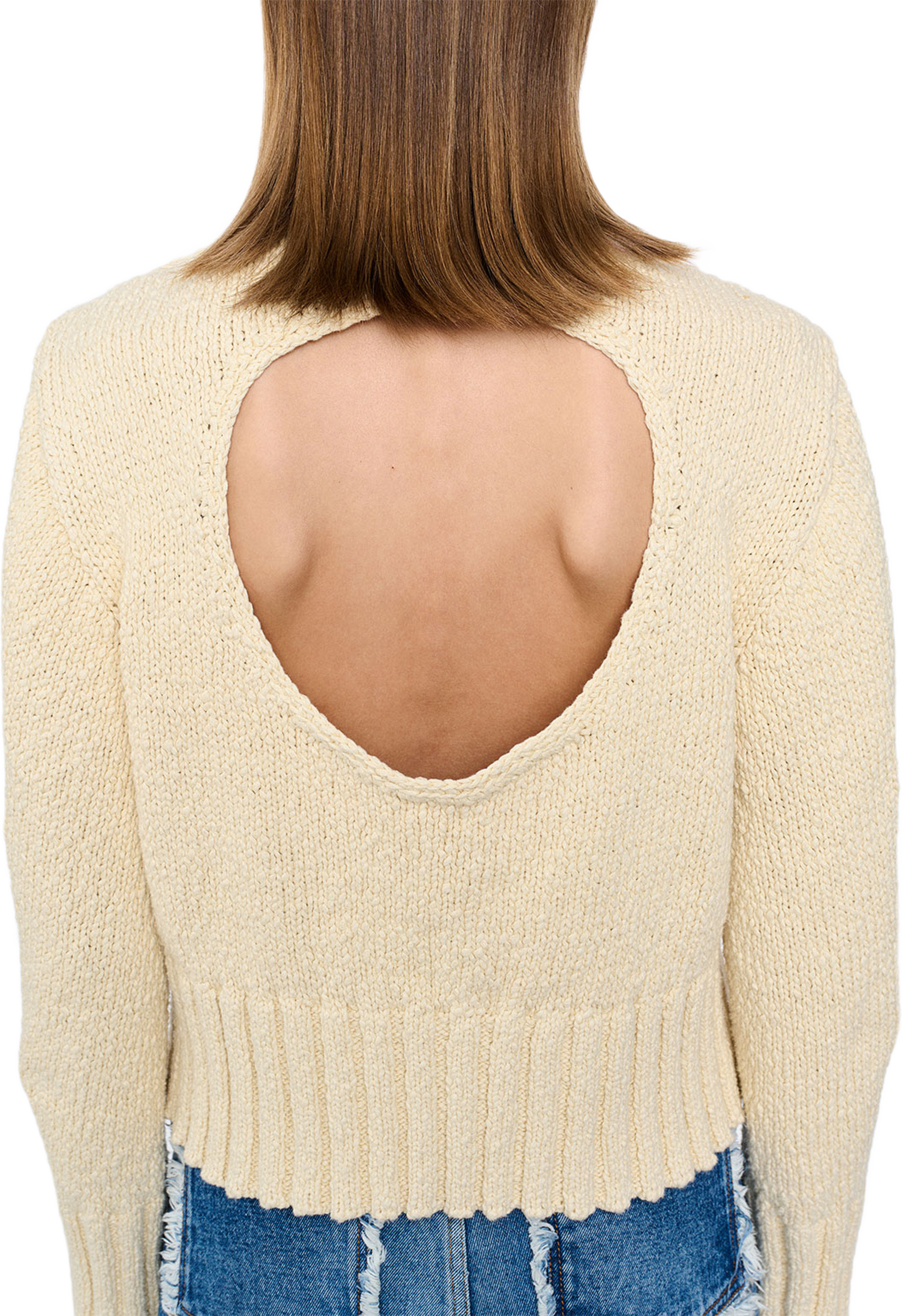 Aya Sweater Ivory Dry Cotton