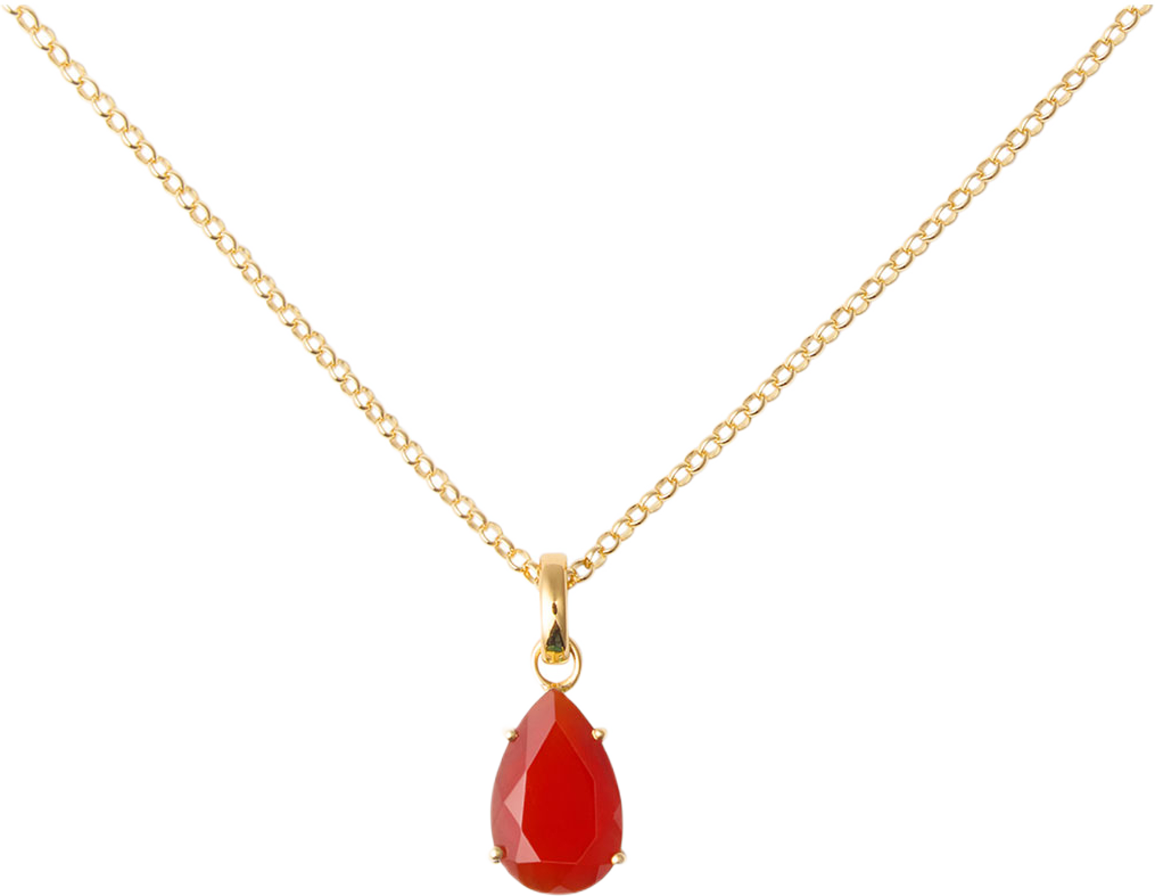Stone drop pendant