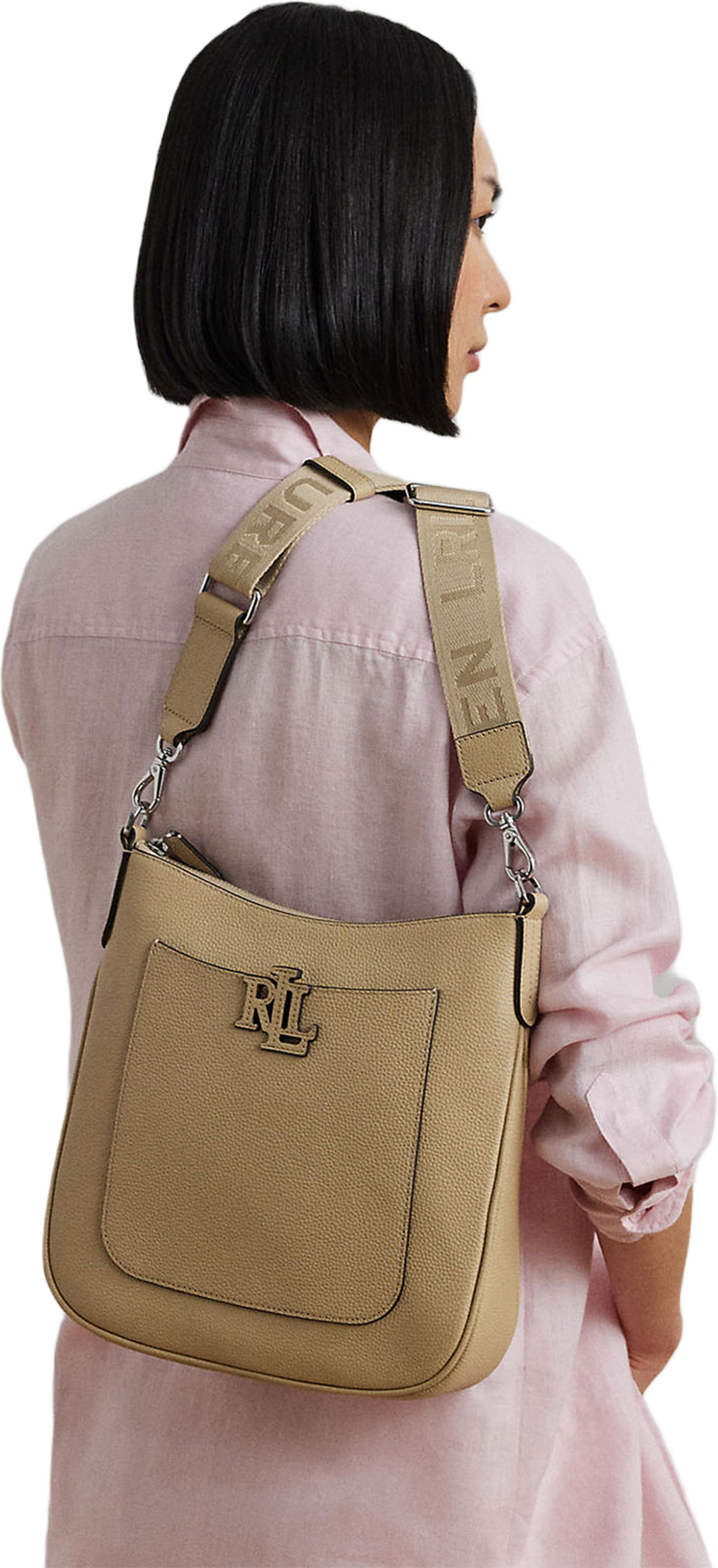 Pebbled Leather Large Cameryn Crossbody
