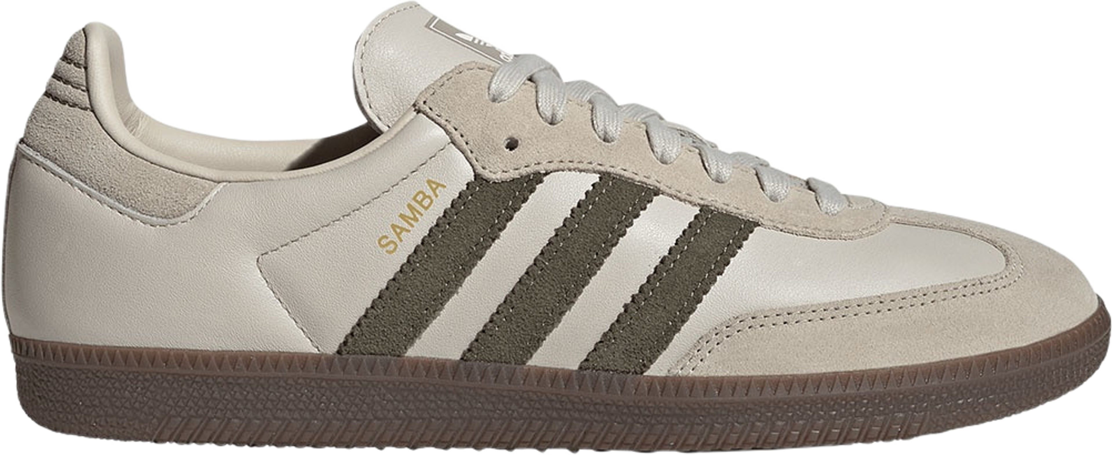 Samba OG Shoes, från Adidas Originals, i färgen Alumin/Medrkh/Gum5.