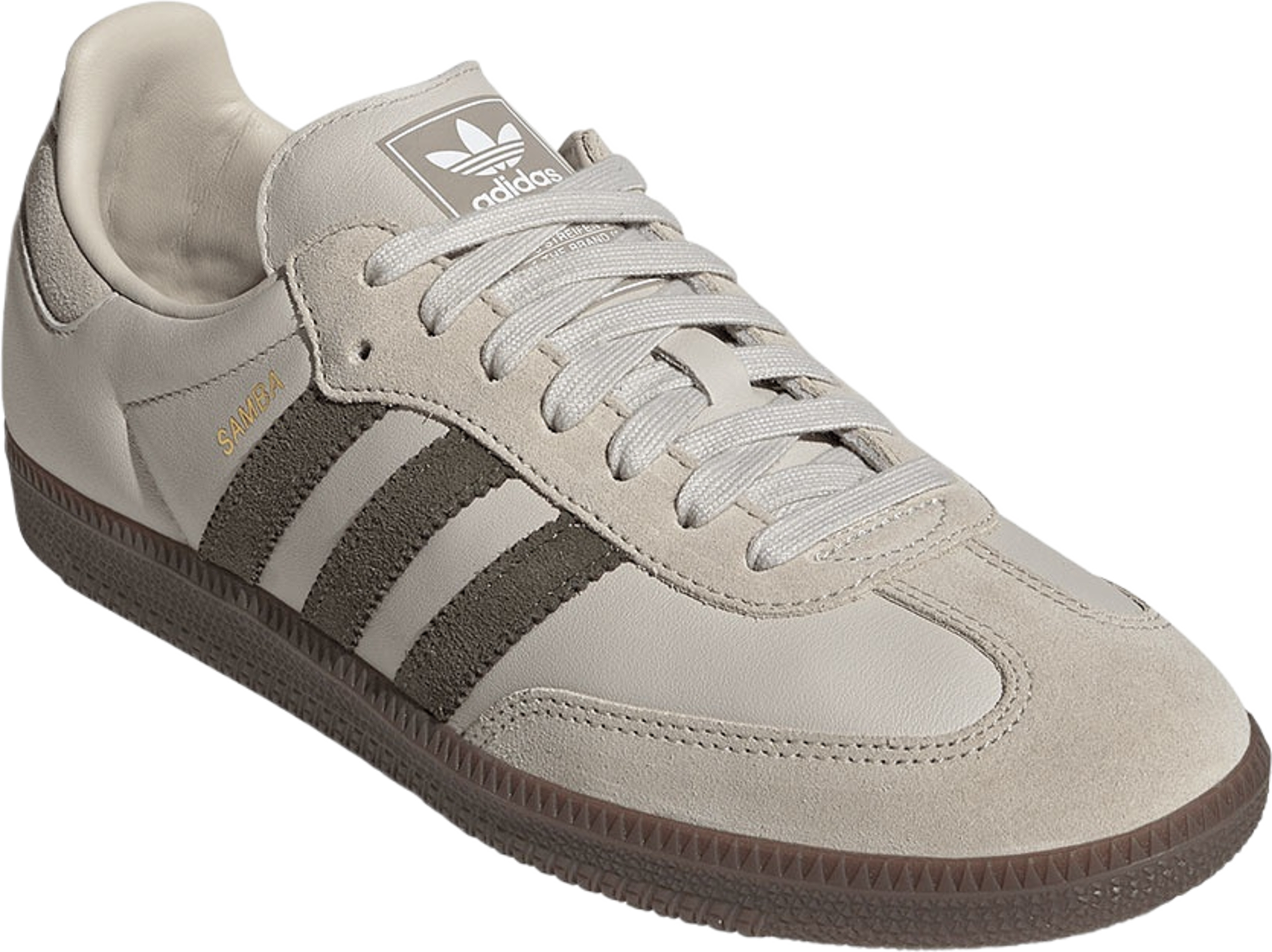 Samba OG Shoes, från Adidas Originals, i färgen Alumin/Medrkh/Gum5.