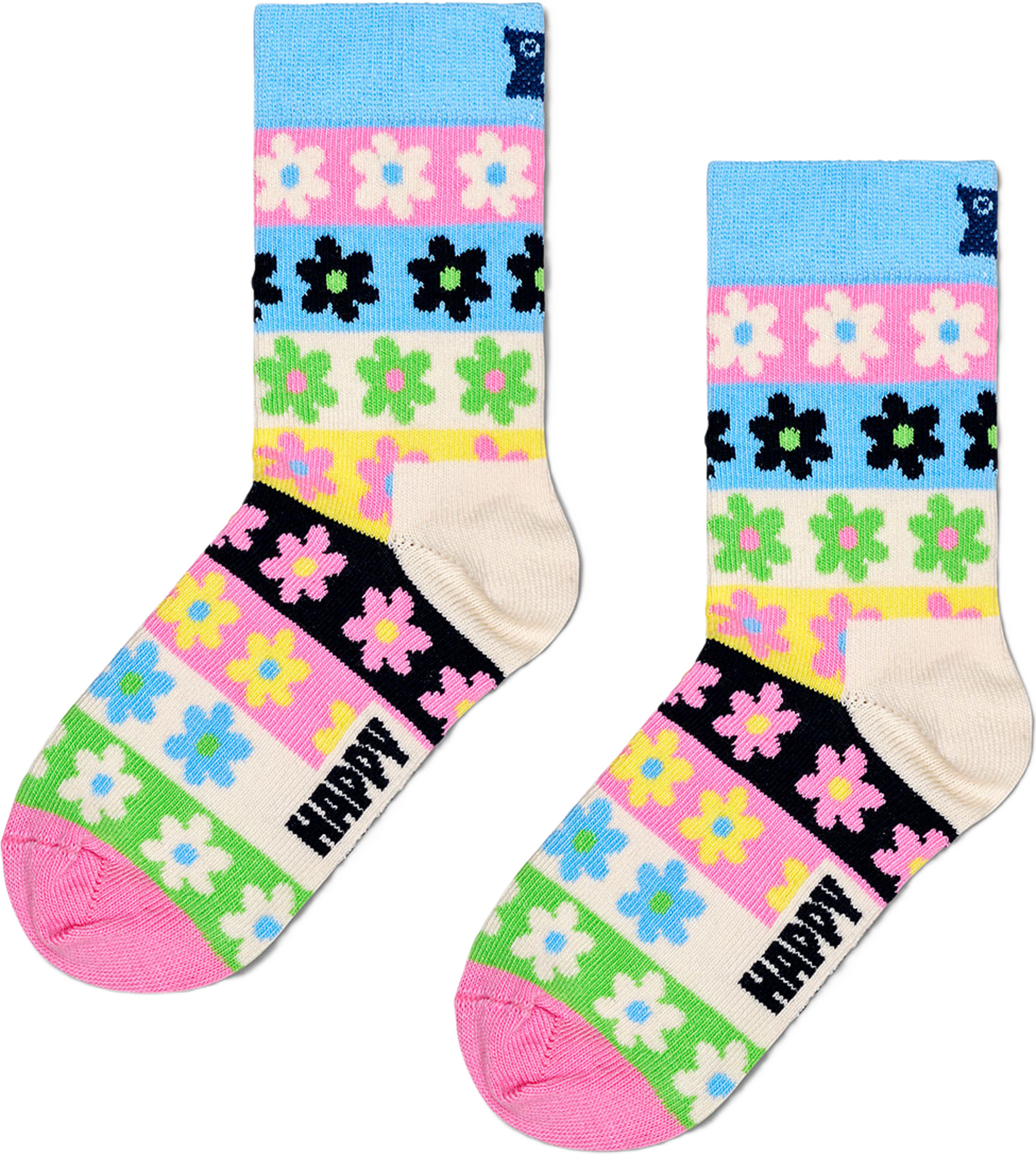 Kids Flower Stripe Sock