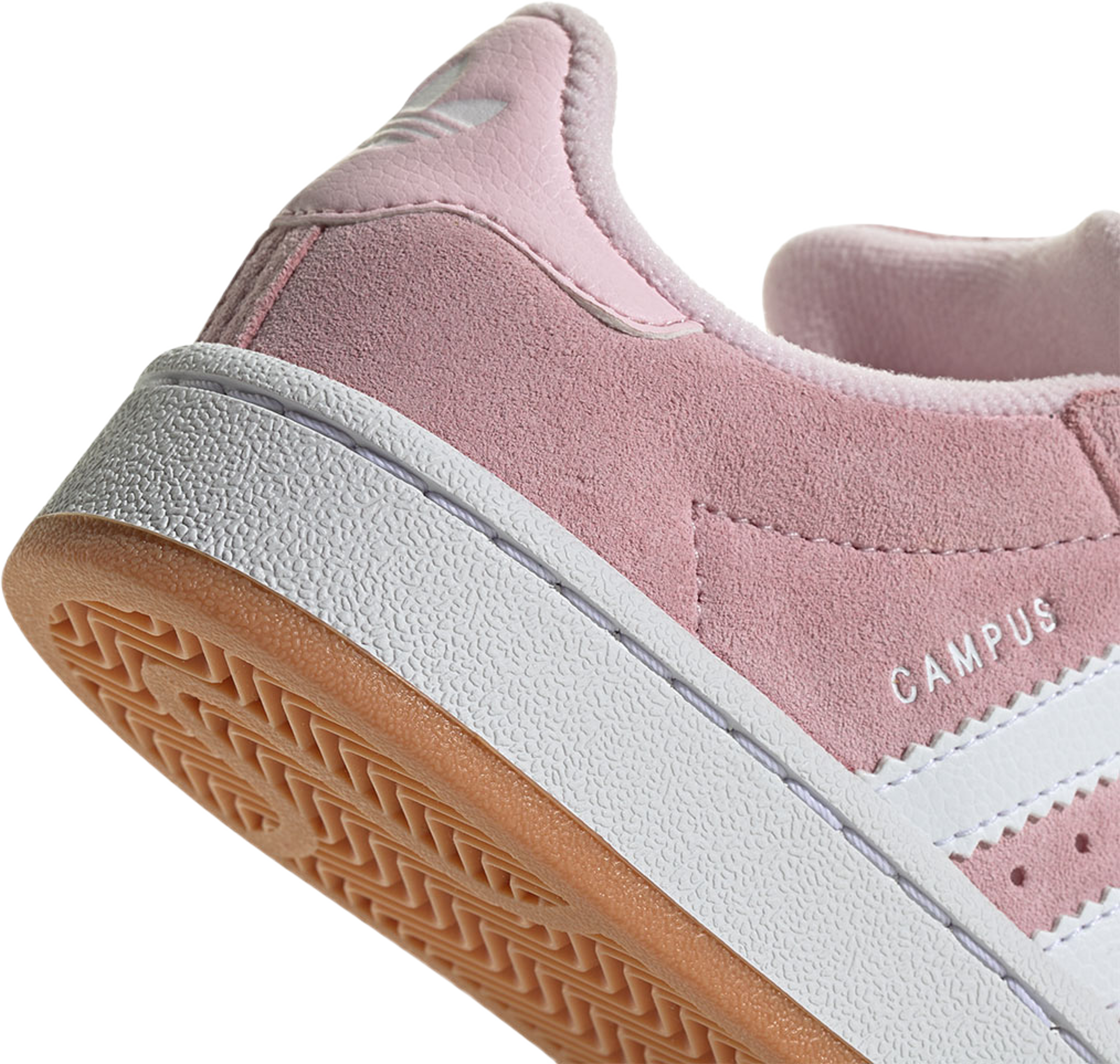 Campus 00s Skor, från Adidas Originals, i färgen Clpink/Ftwwht/Gum2. Klicka för att öppna bilden i stort format