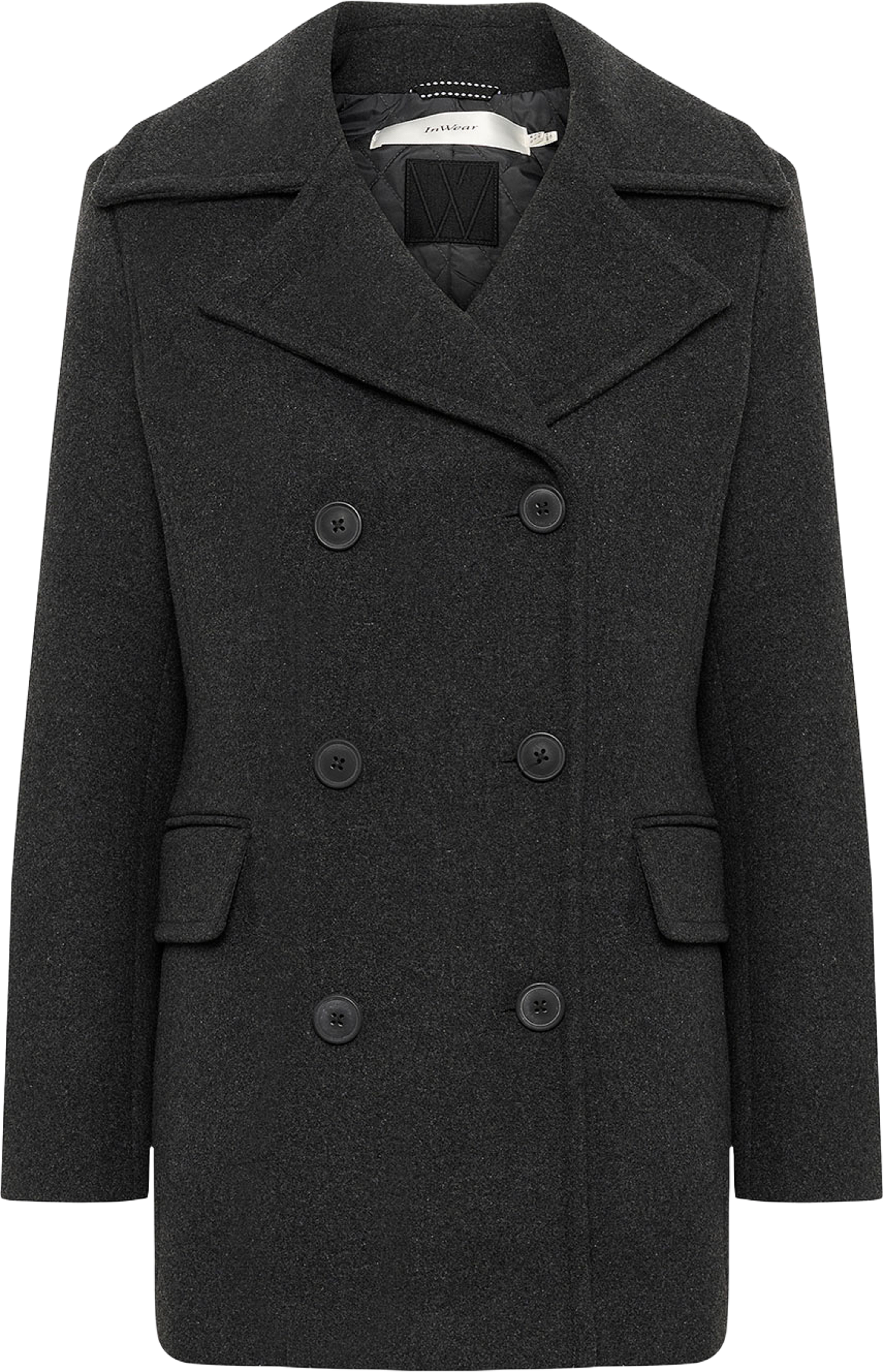 PerryIW Sailor Coat, från Inwear, i färgen Dark Grey Melange.