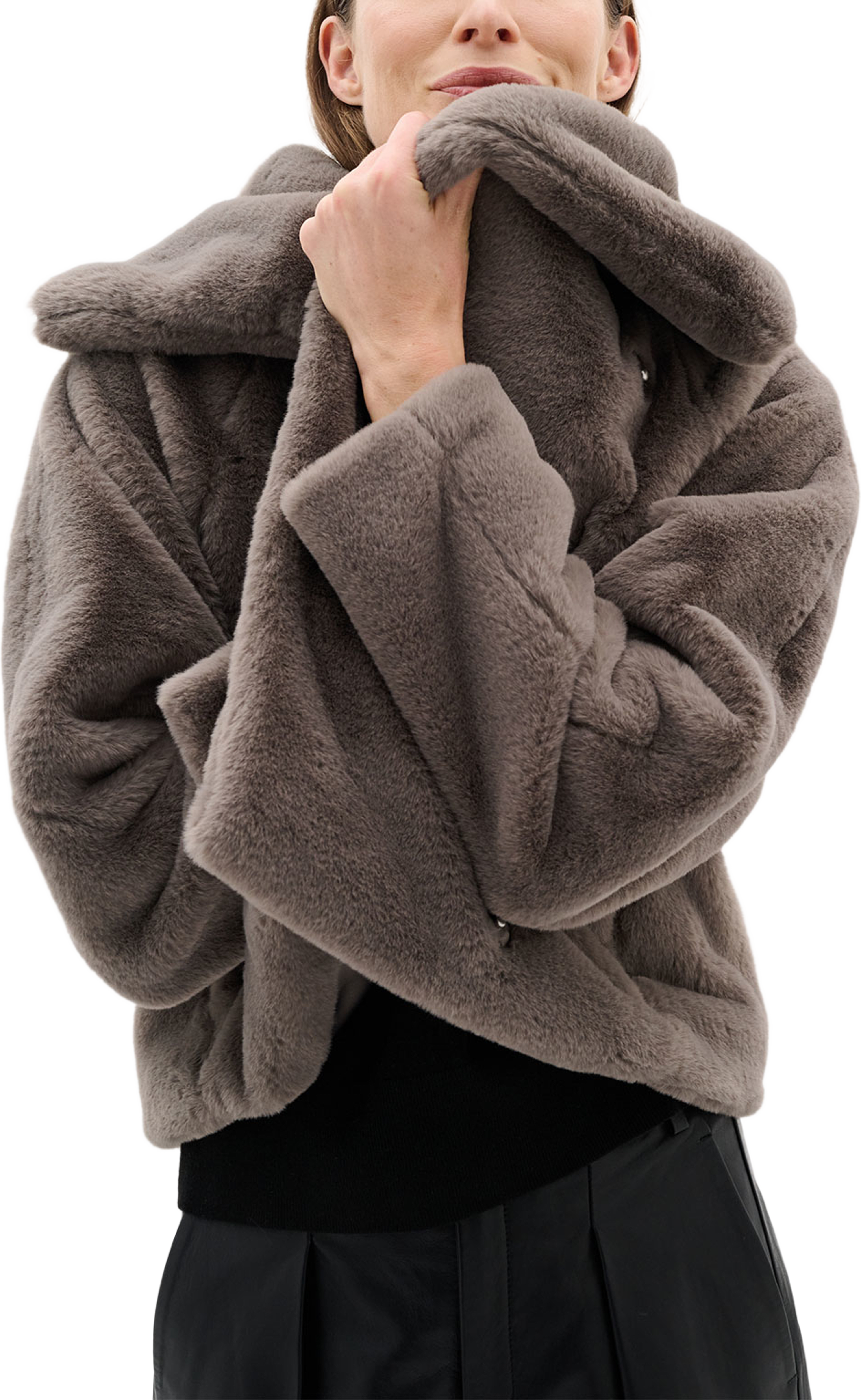 YoboIW Coat, från Inwear, i färgen Sandy Grey.