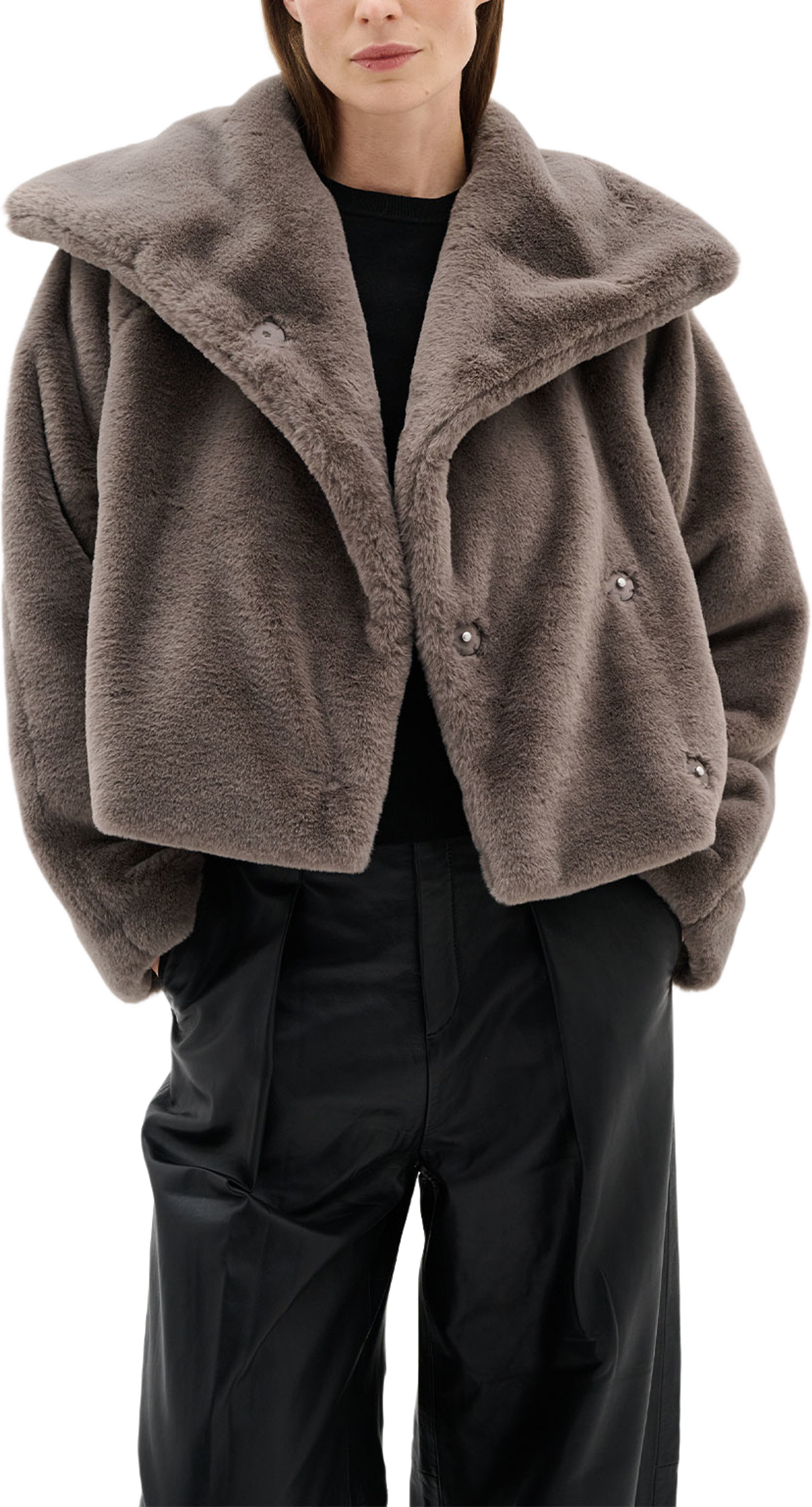 YoboIW Coat, från Inwear, i färgen Sandy Grey.