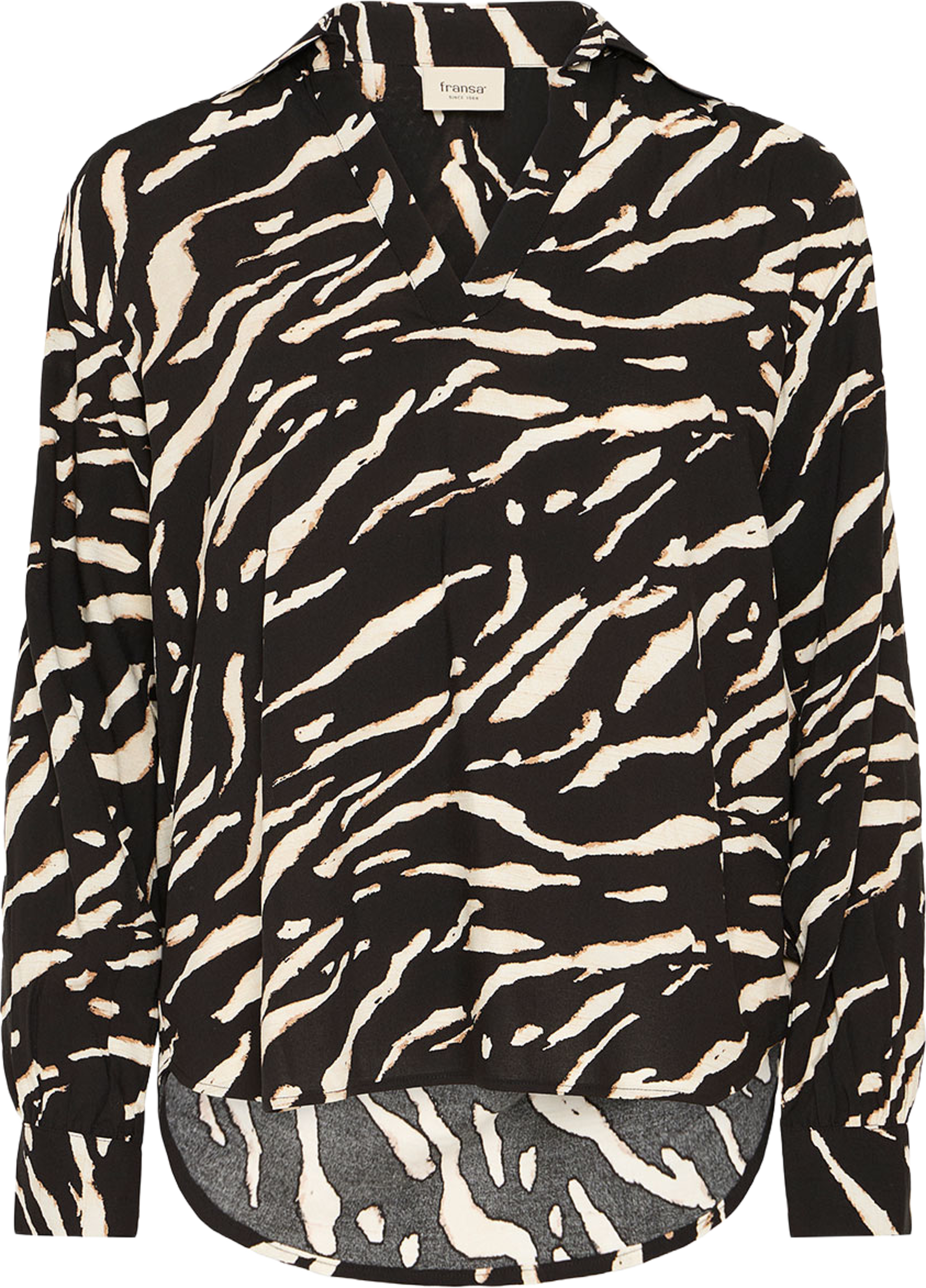 FRFLOWY Blouse, från Fransa, i färgen Black Art.