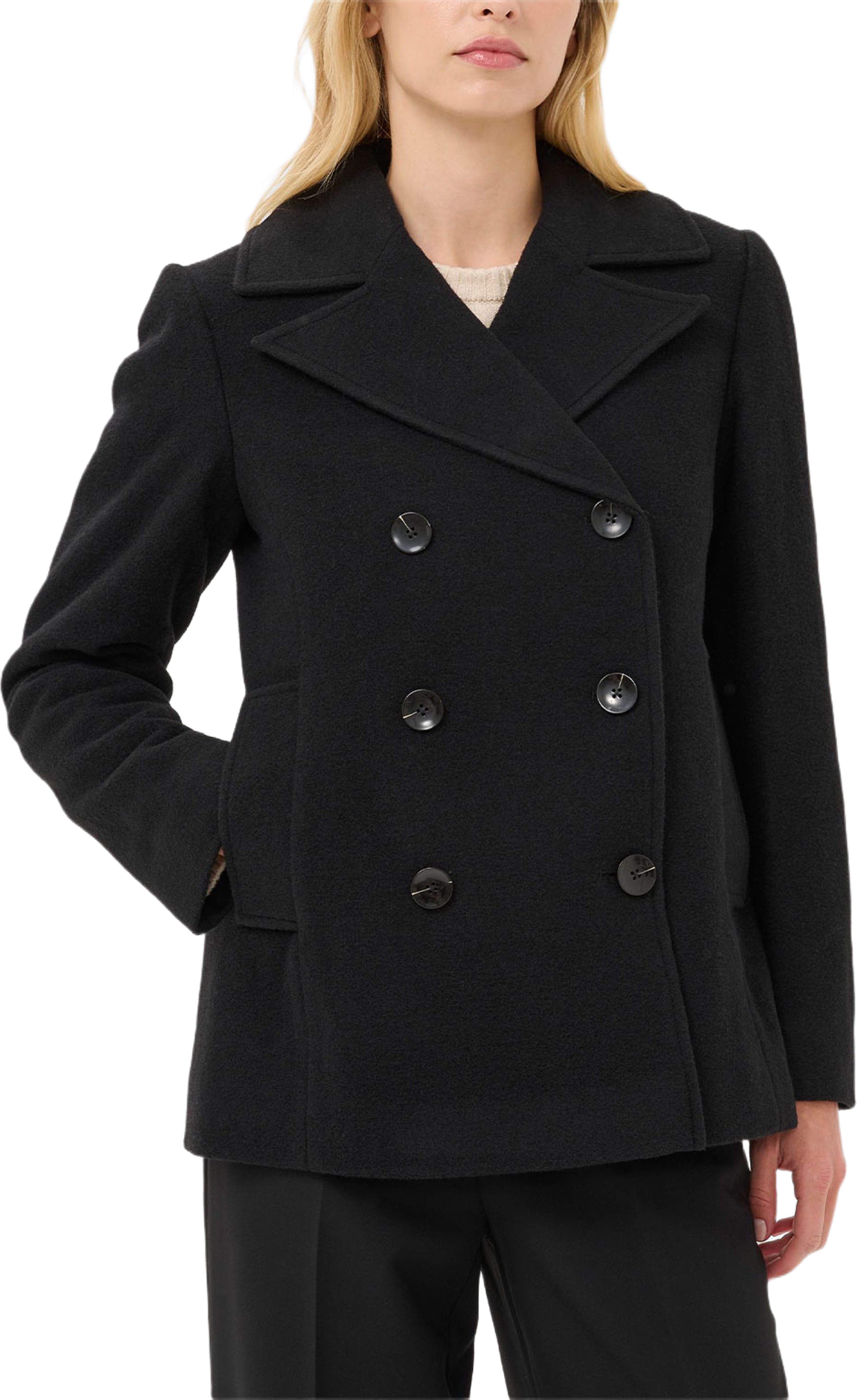 LekiasPW Coat, från Part Two, i färgen Black.