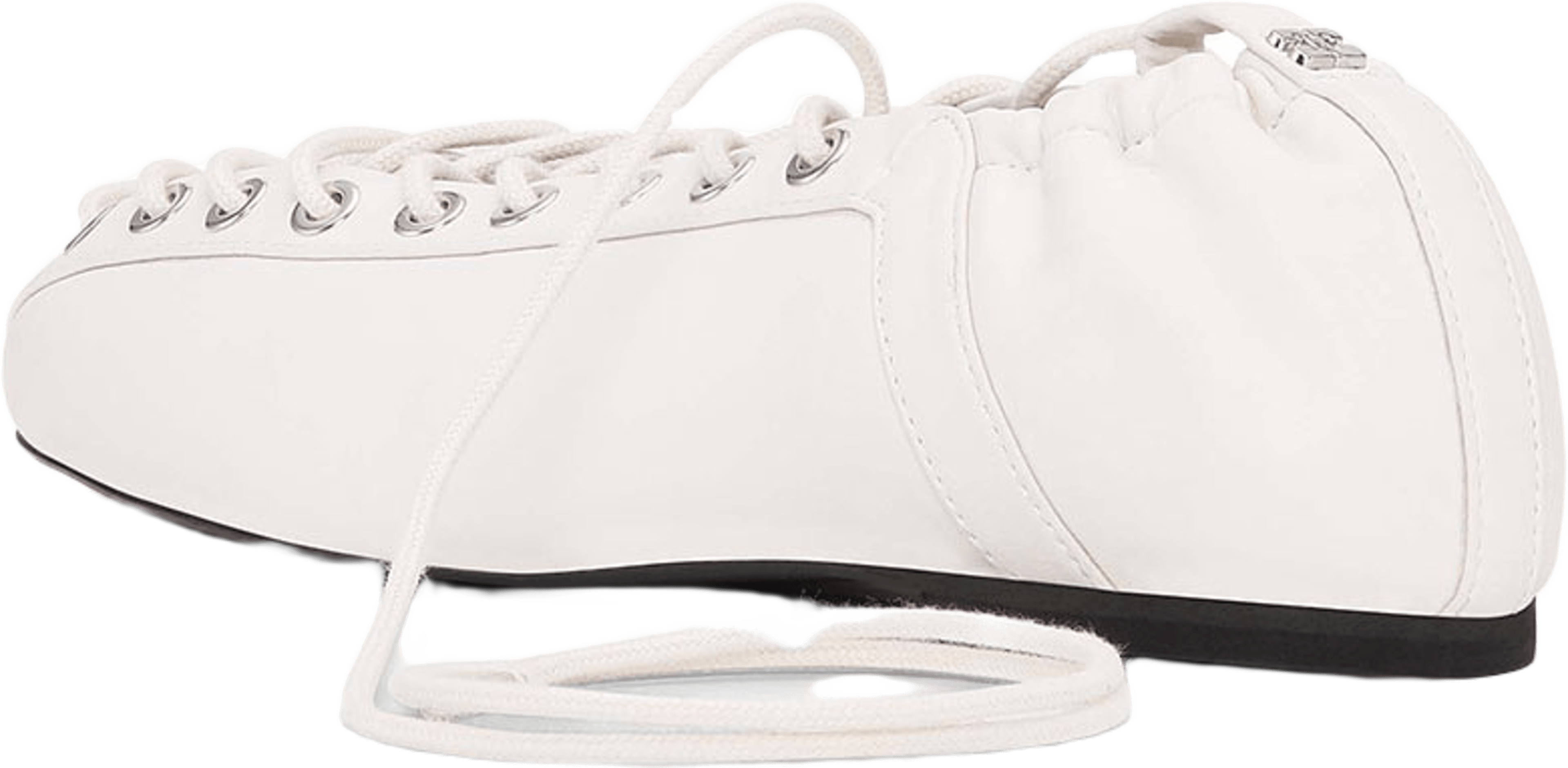 Eyelets Lace Up Ballerina