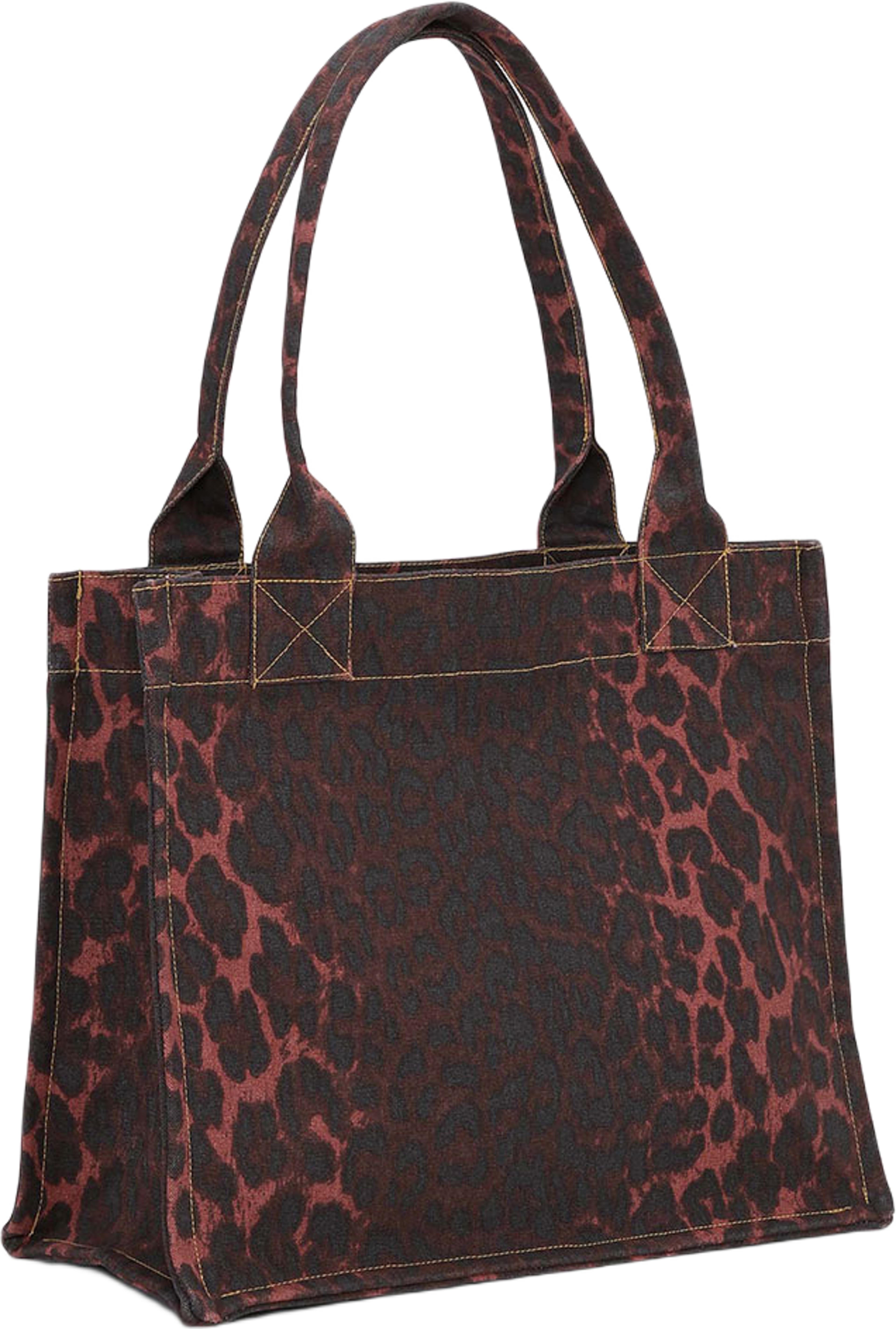 Canvas Shopper Red Leo