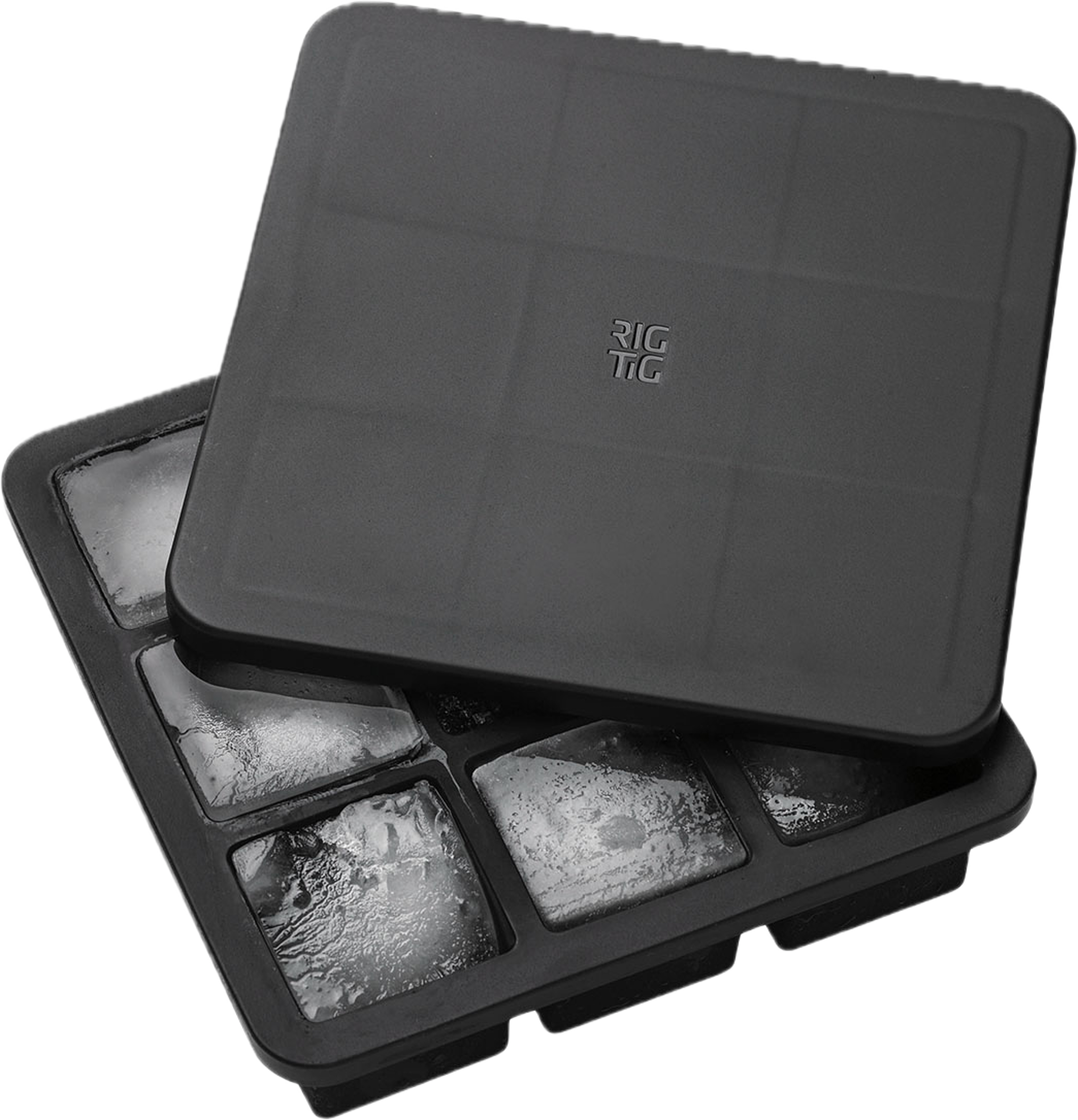 FREEZE-IT Iskubsform med lock H 5 cm svart
