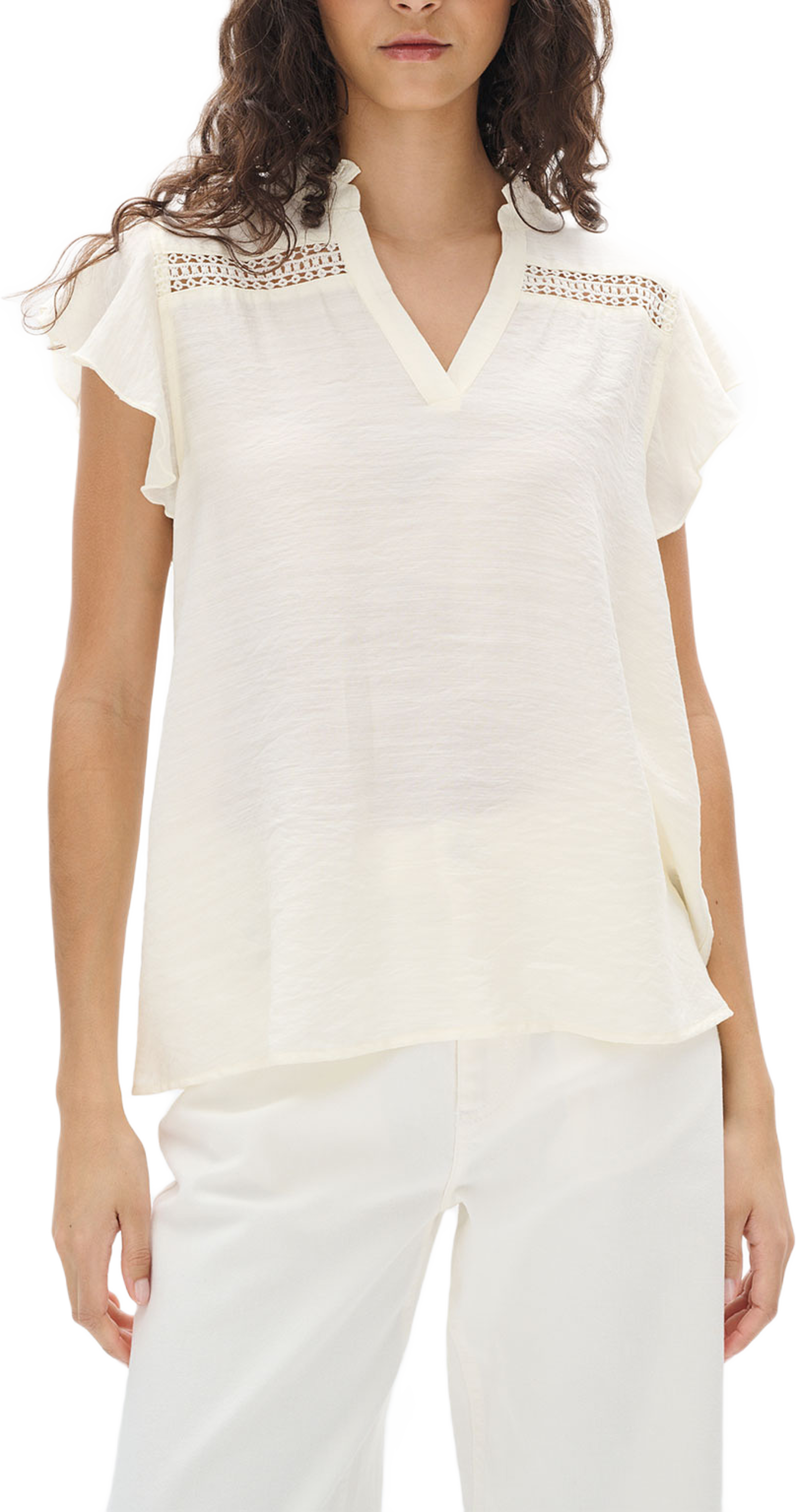 Ima Blouse, från Inwear, i färgen Whisper White. Klicka för att öppna bilden i stort format