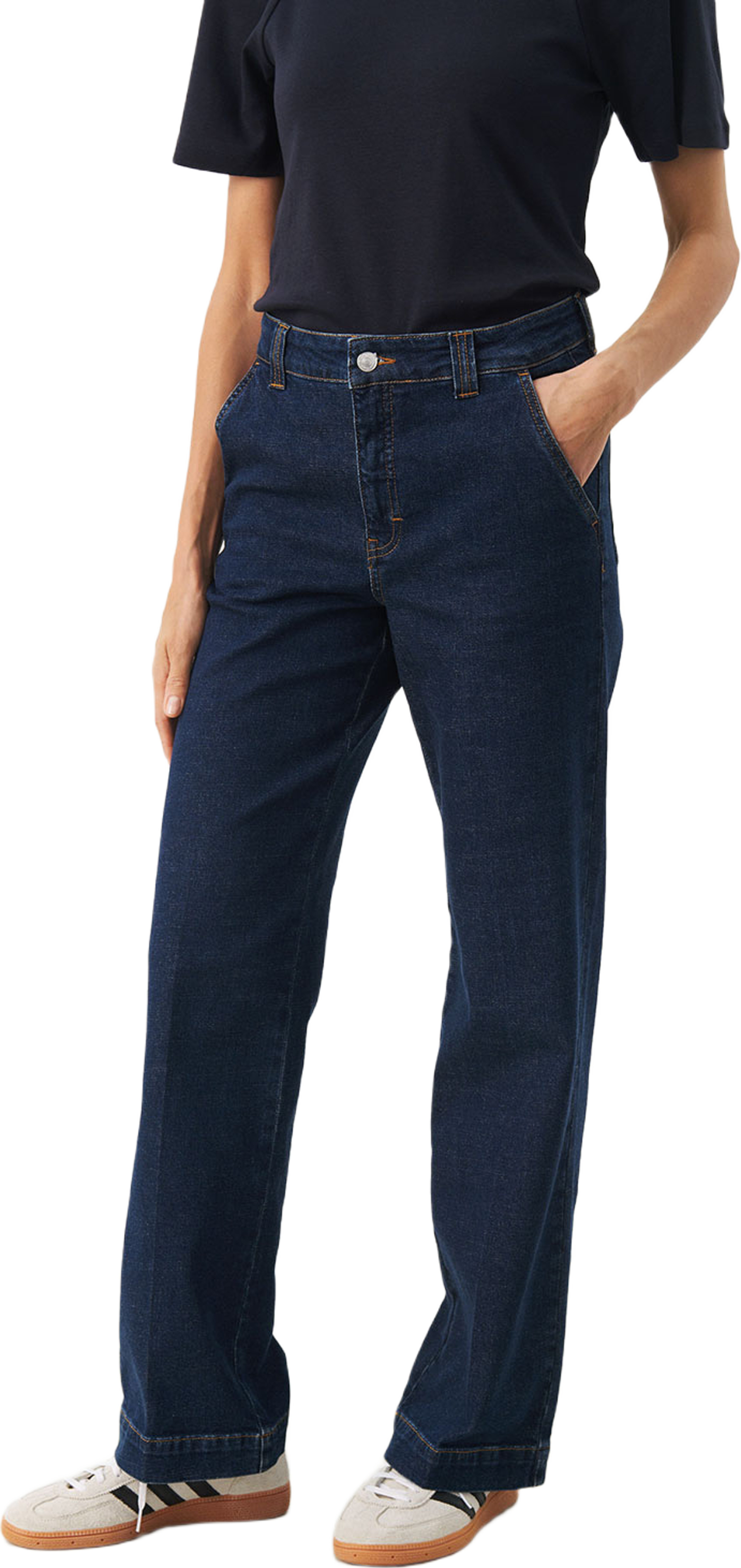 Giana JE trouser, från Part Two, i färgen Dark Blue Denim. Klicka för att öppna bilden i stort format