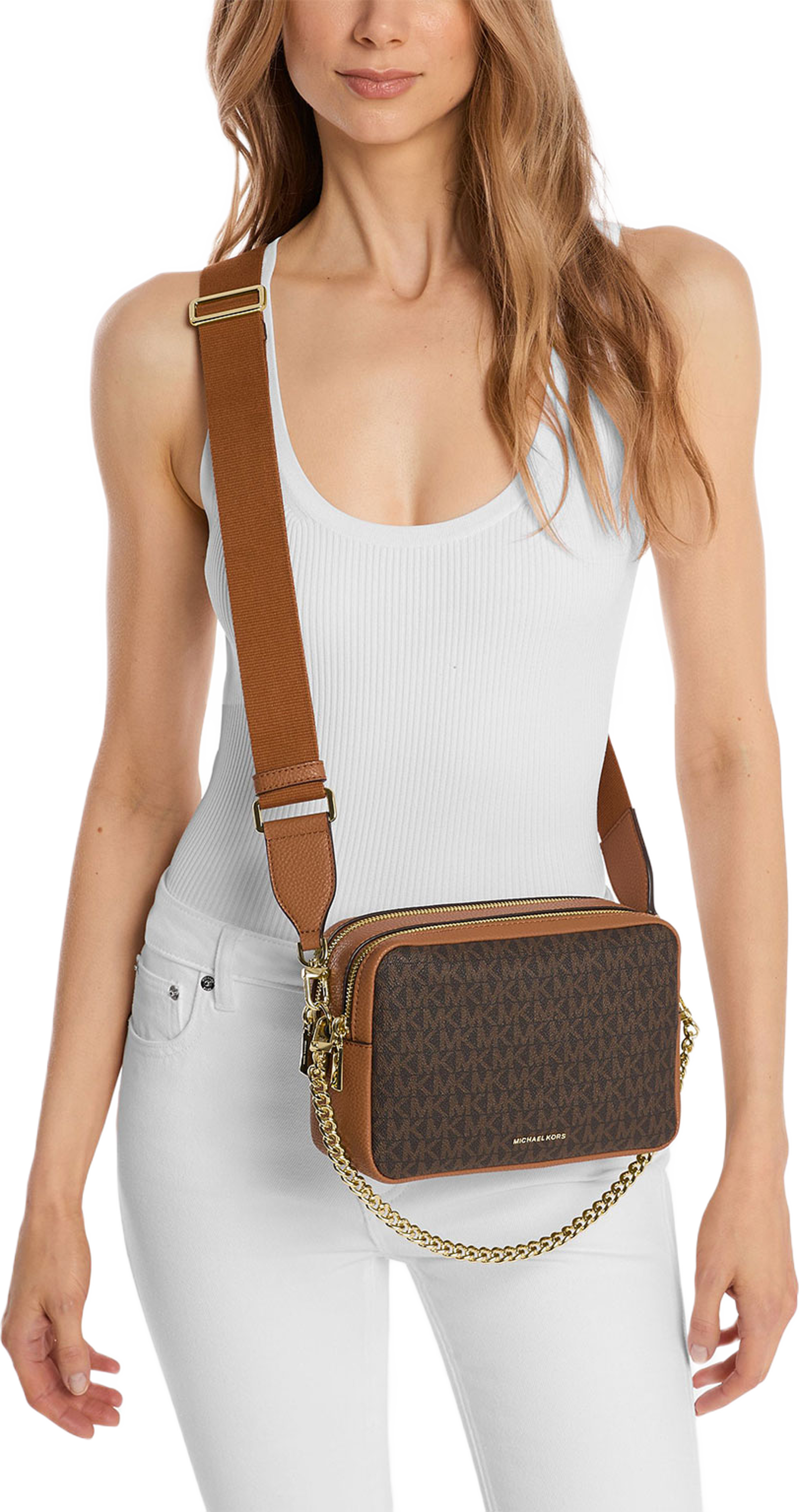 Bryant Medium Signature Logo Camera Crossbody Bag