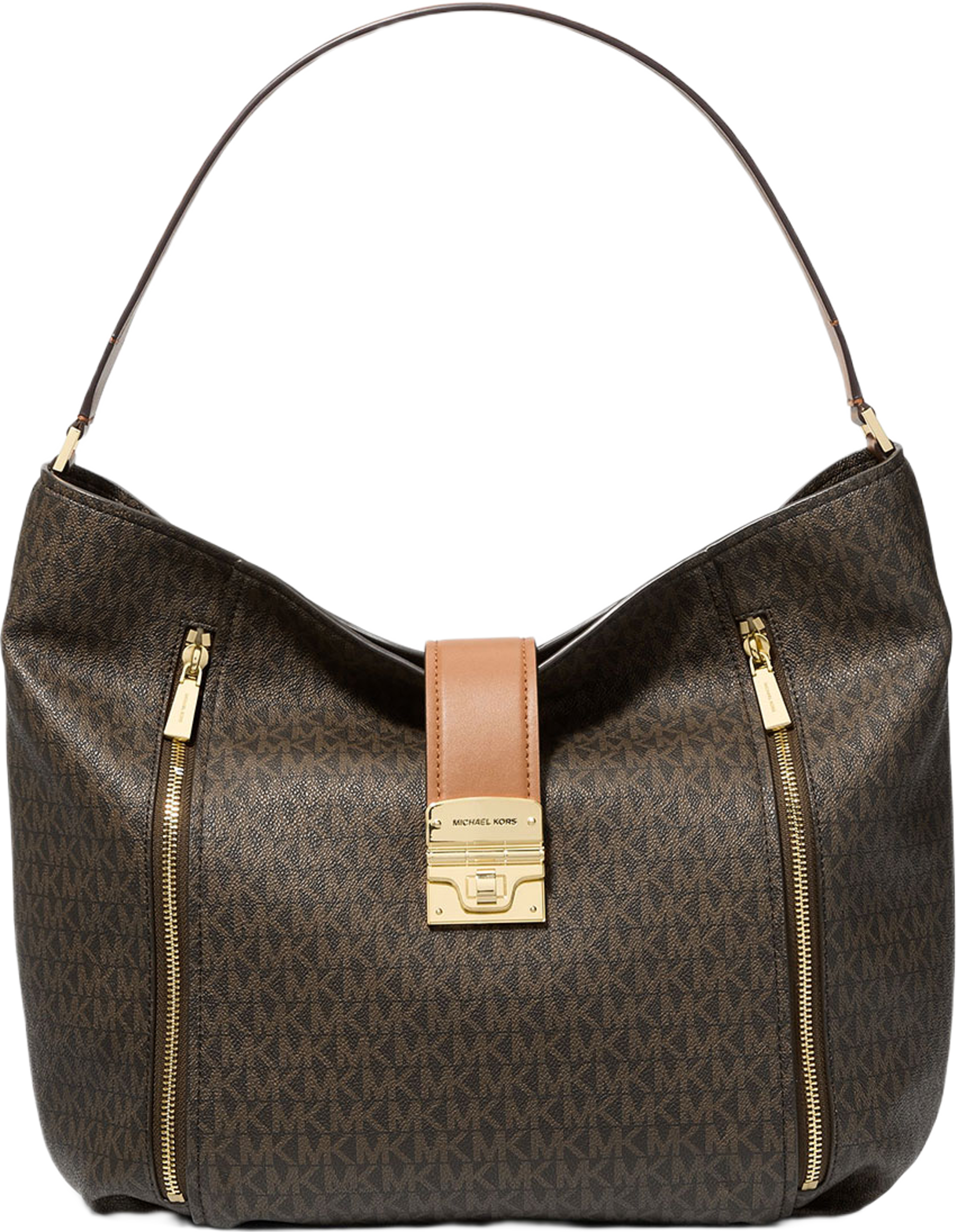 Addie Large Signature Logo Shoulder Bag