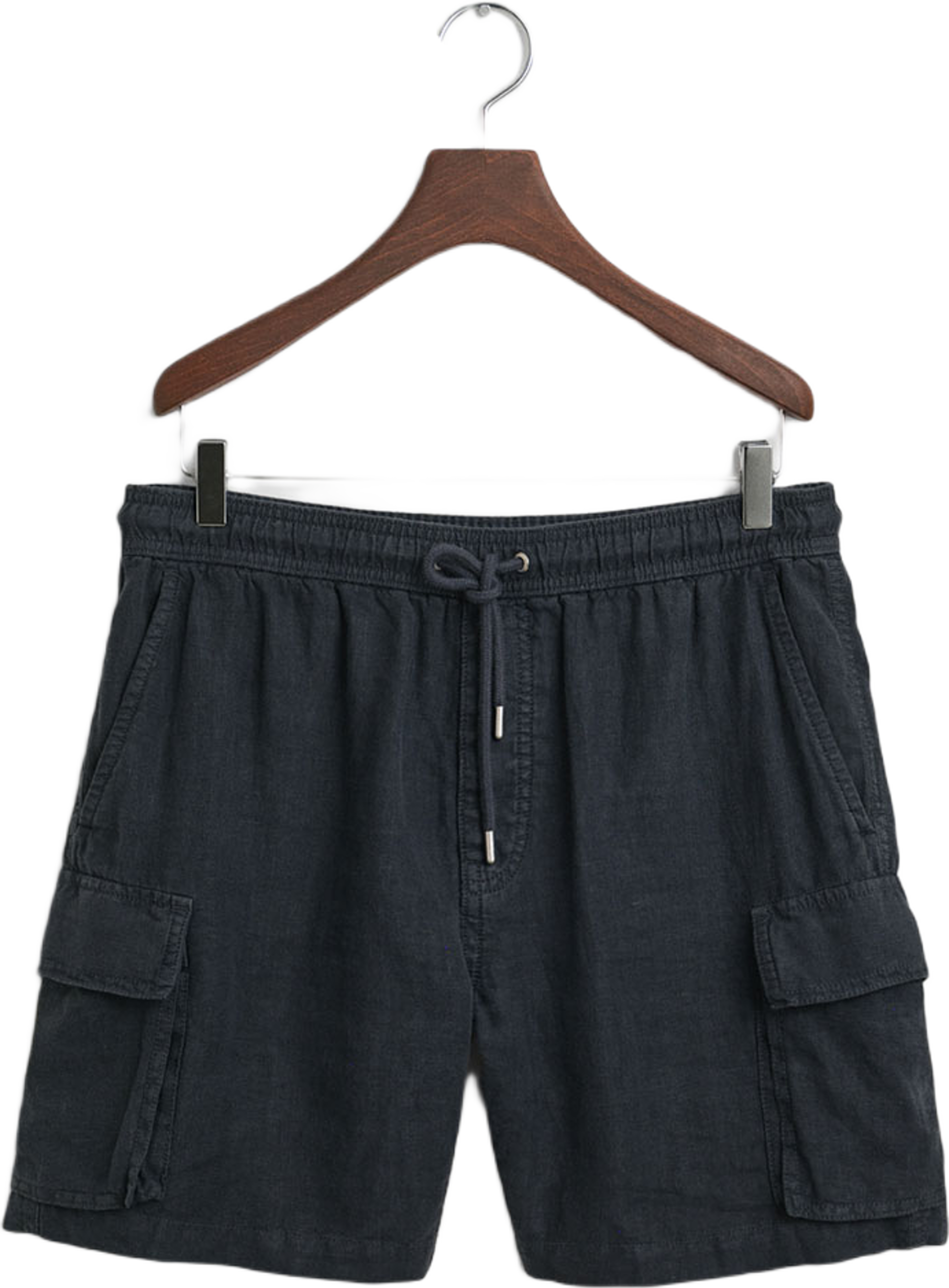 Regular Fit Linen Cargo Shorts