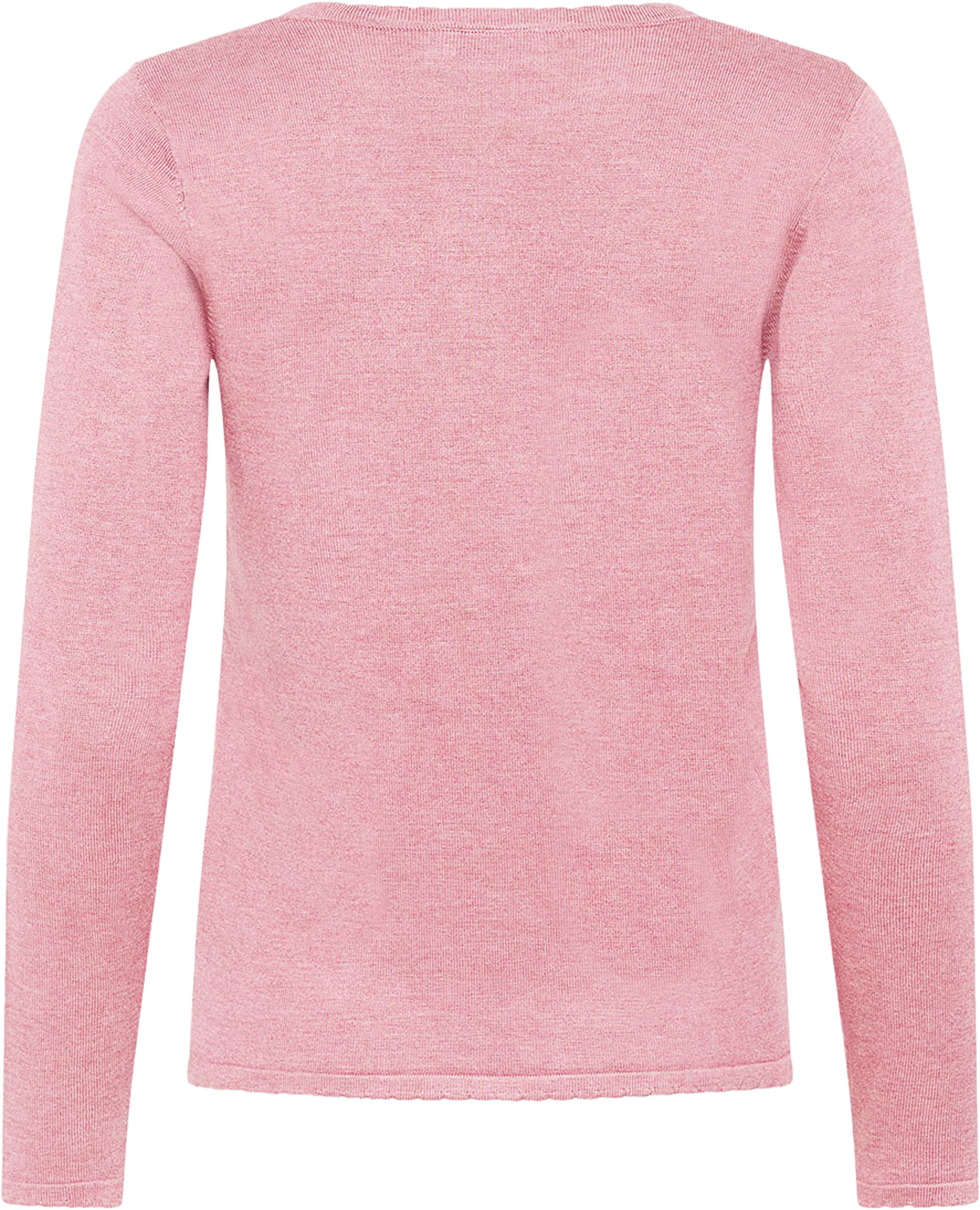 MilaSZ LS V-Neck Pullover, från Saint Tropez, i färgen Foxglove Melange. Klicka för att öppna bilden i stort format