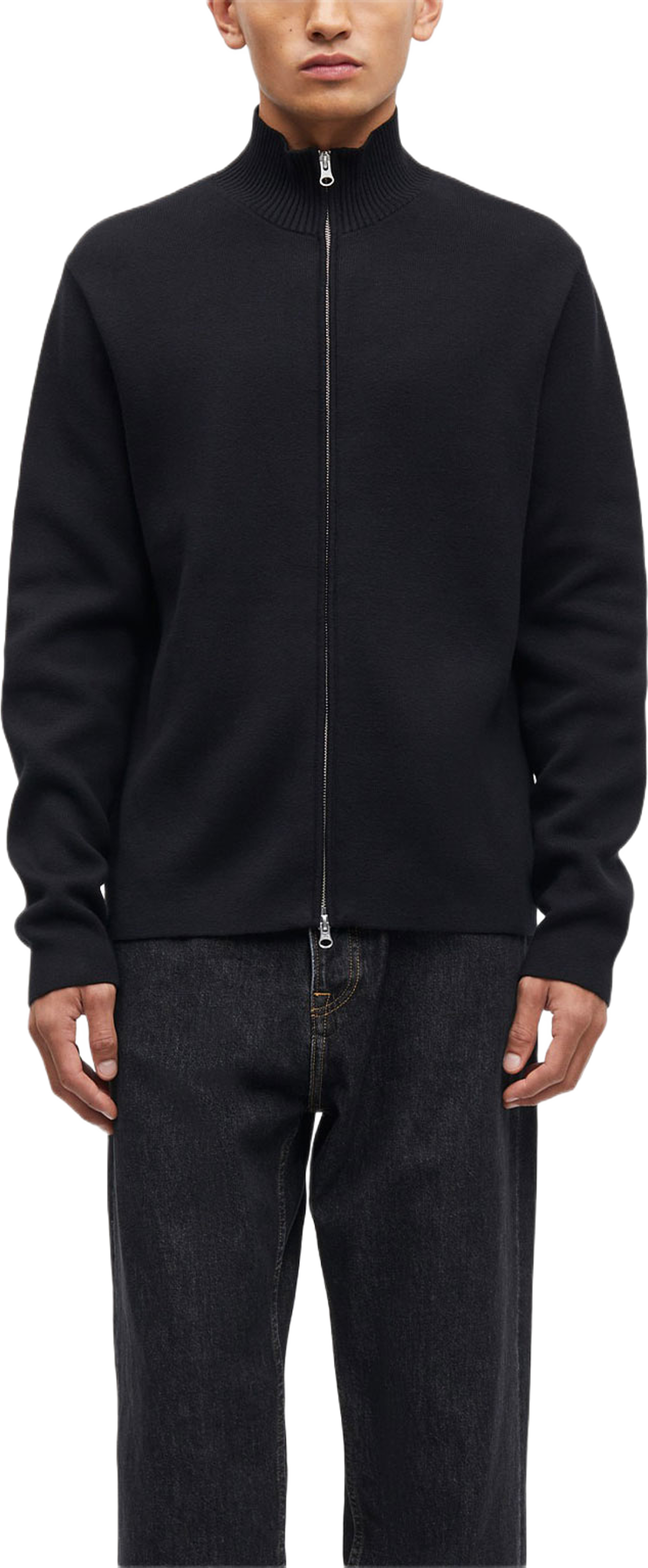 Saniklas Full Zip 15333, från SAMSOE SAMSOE, i färgen Black. Klicka för att öppna bilden i stort format