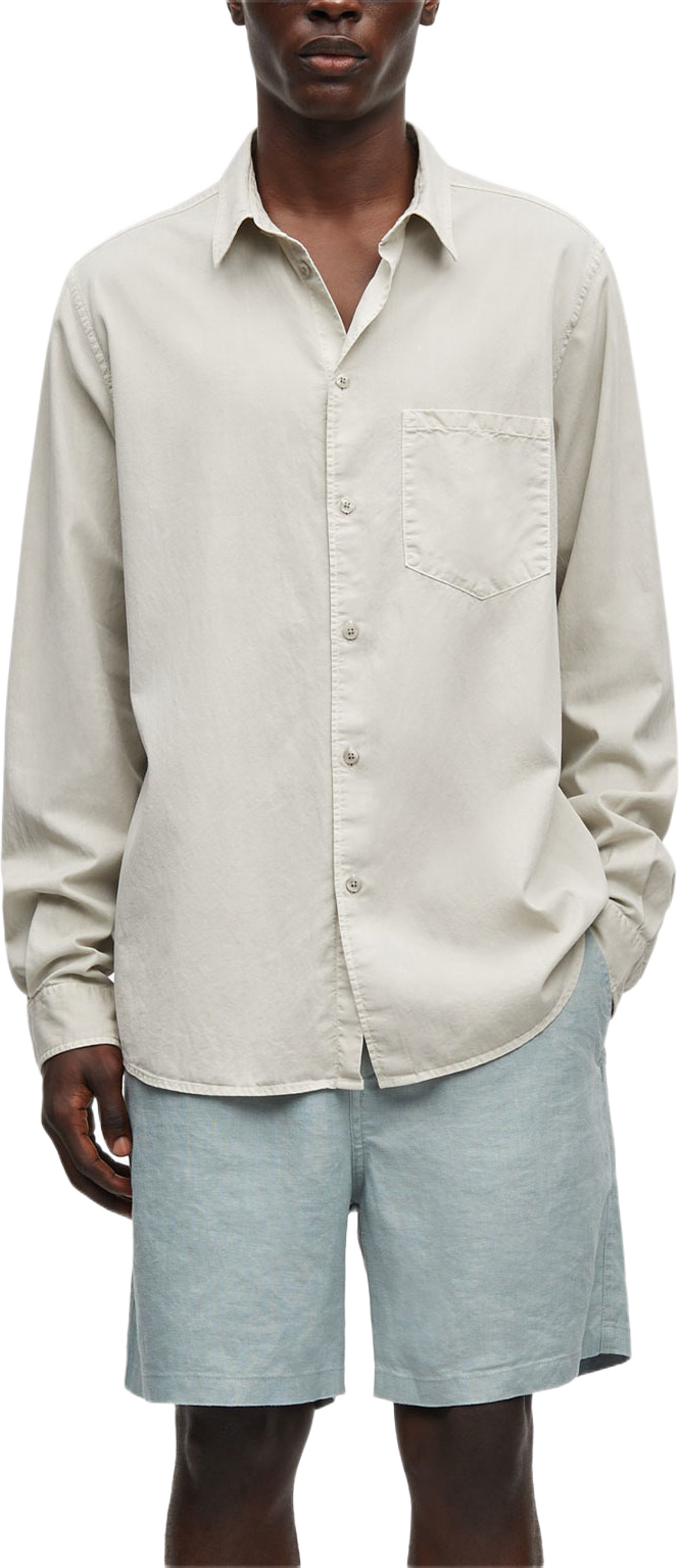 Saryan P shirt 15657, från SAMSOE SAMSOE, i färgen Moonstruck. Klicka för att öppna bilden i stort format