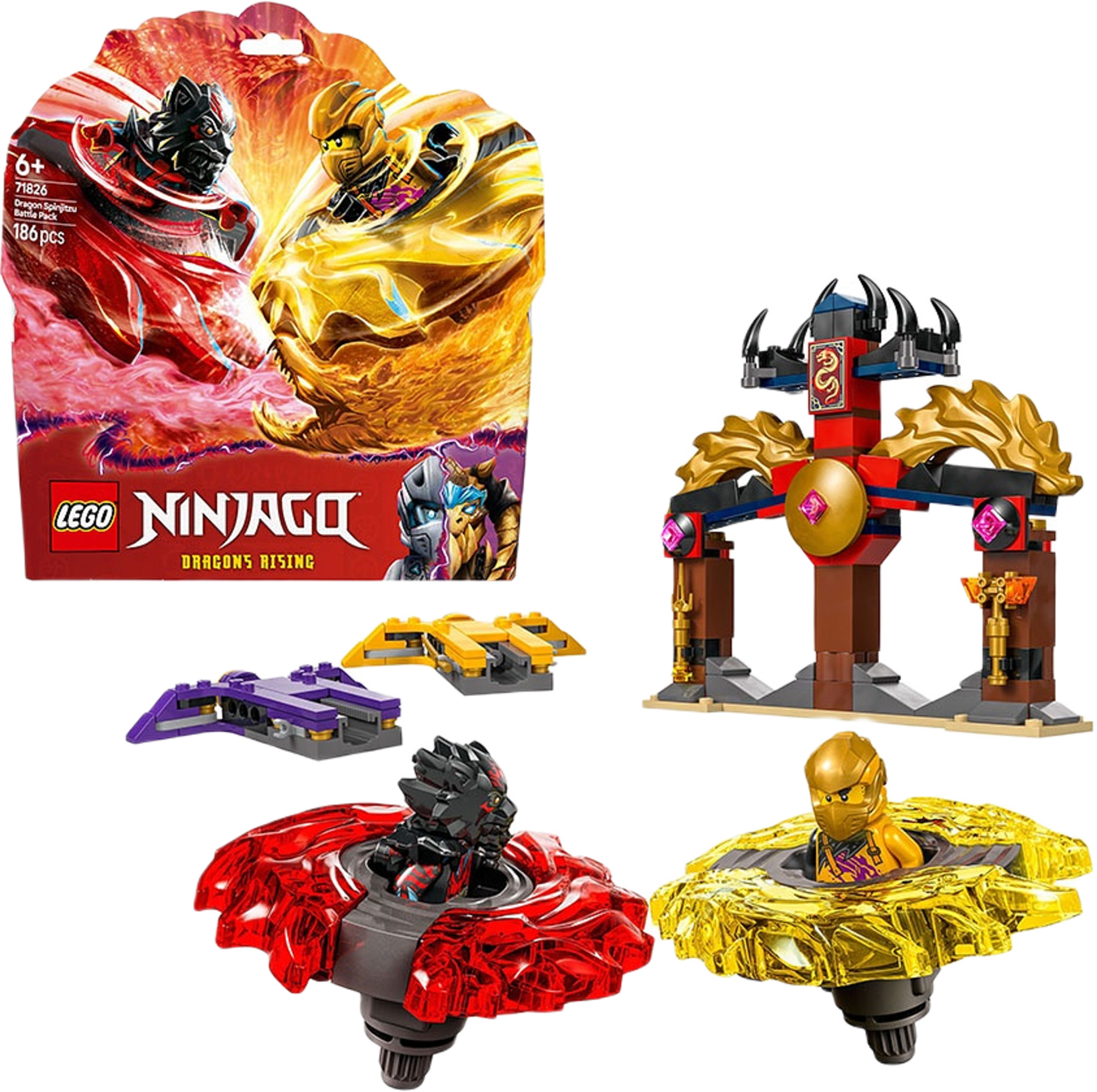 NINJAGO Drakspinjitzu – stridspaket 71826, från LEGO.