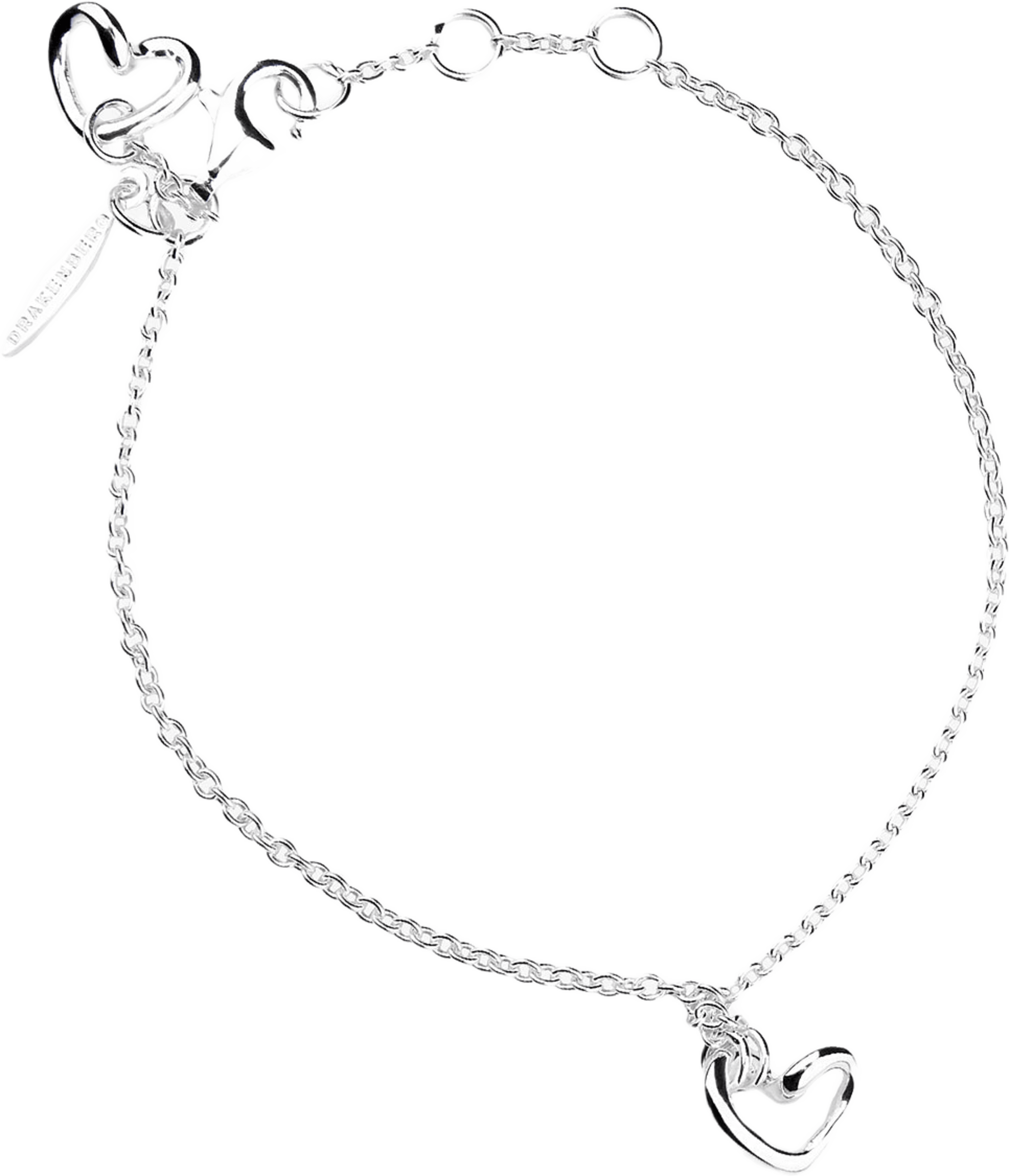Love Vibe drop bracelet silver