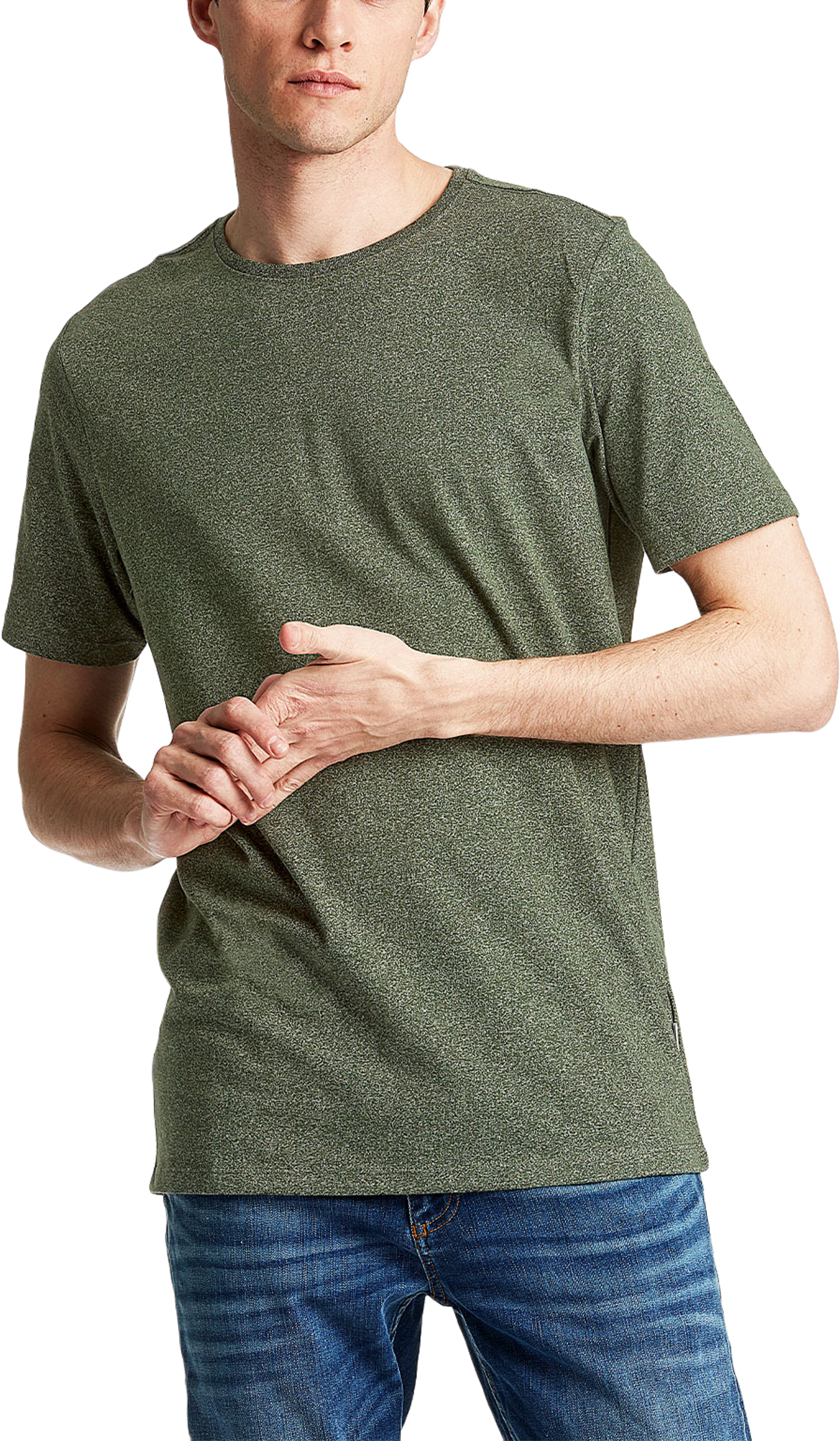 Mouliné o-neck tee S/S