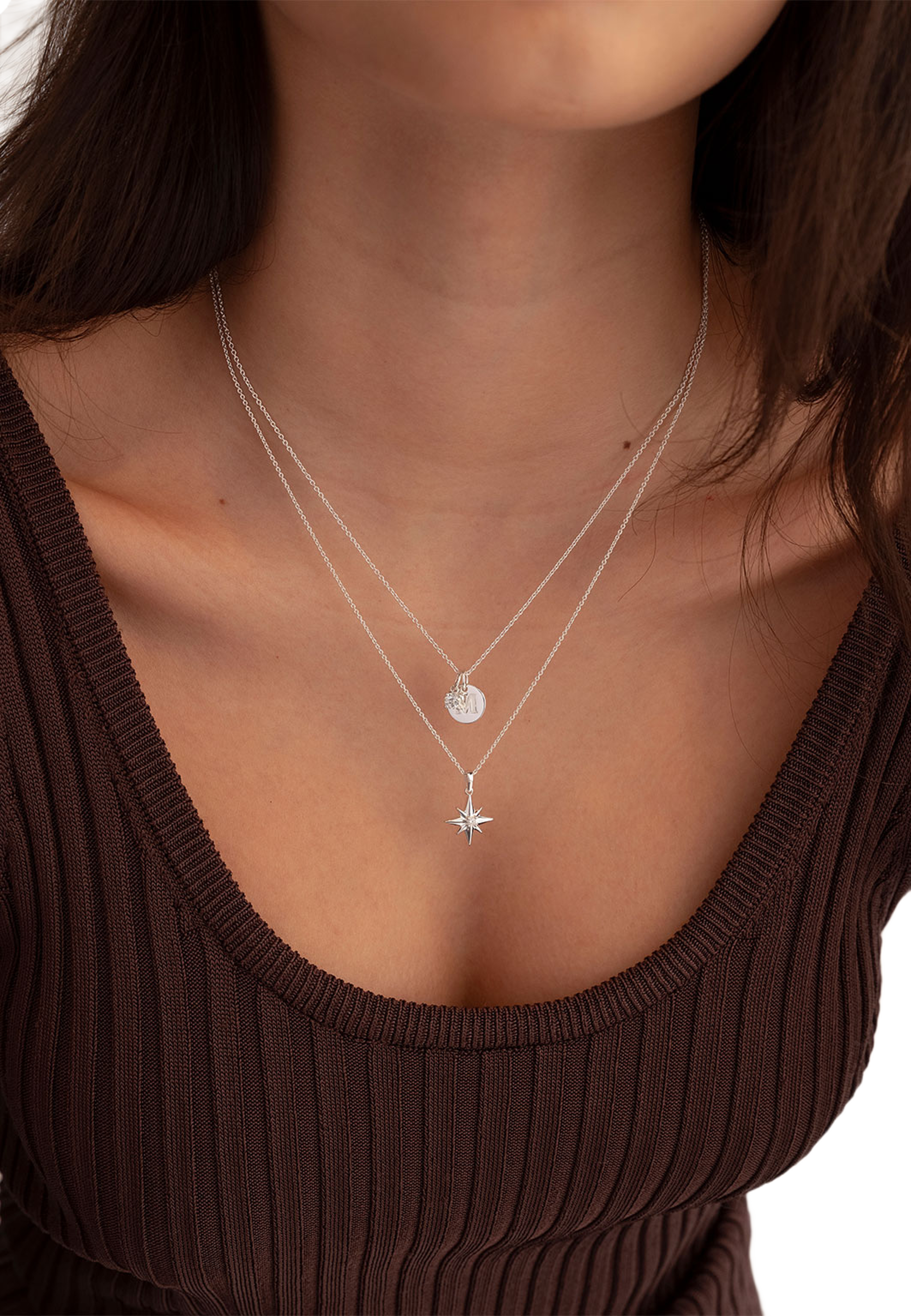 North Star Big Necklace Silver