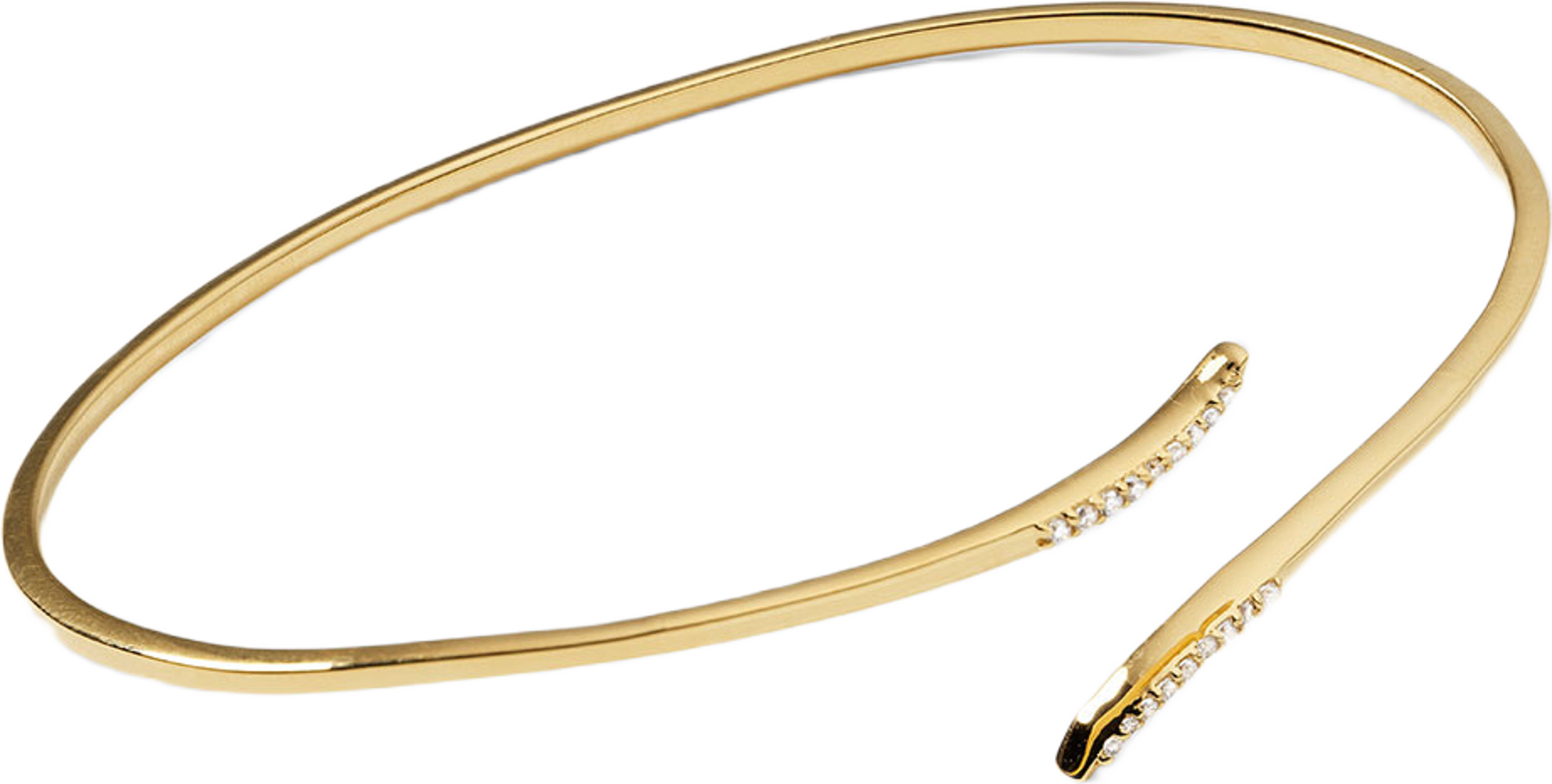 Sparkle Wrap Bangle Gold