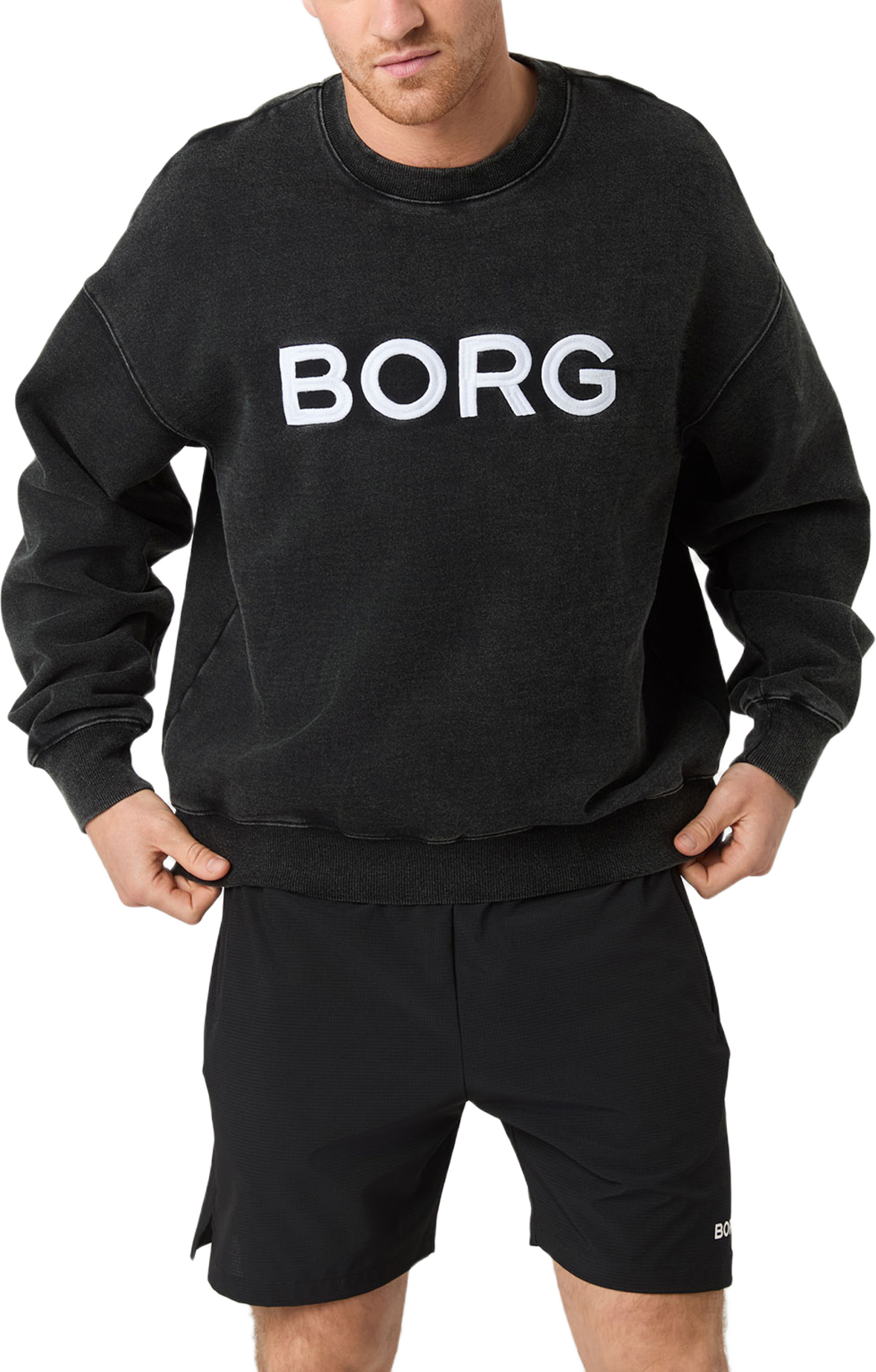 Borg Oversized Logo Sweatshirt