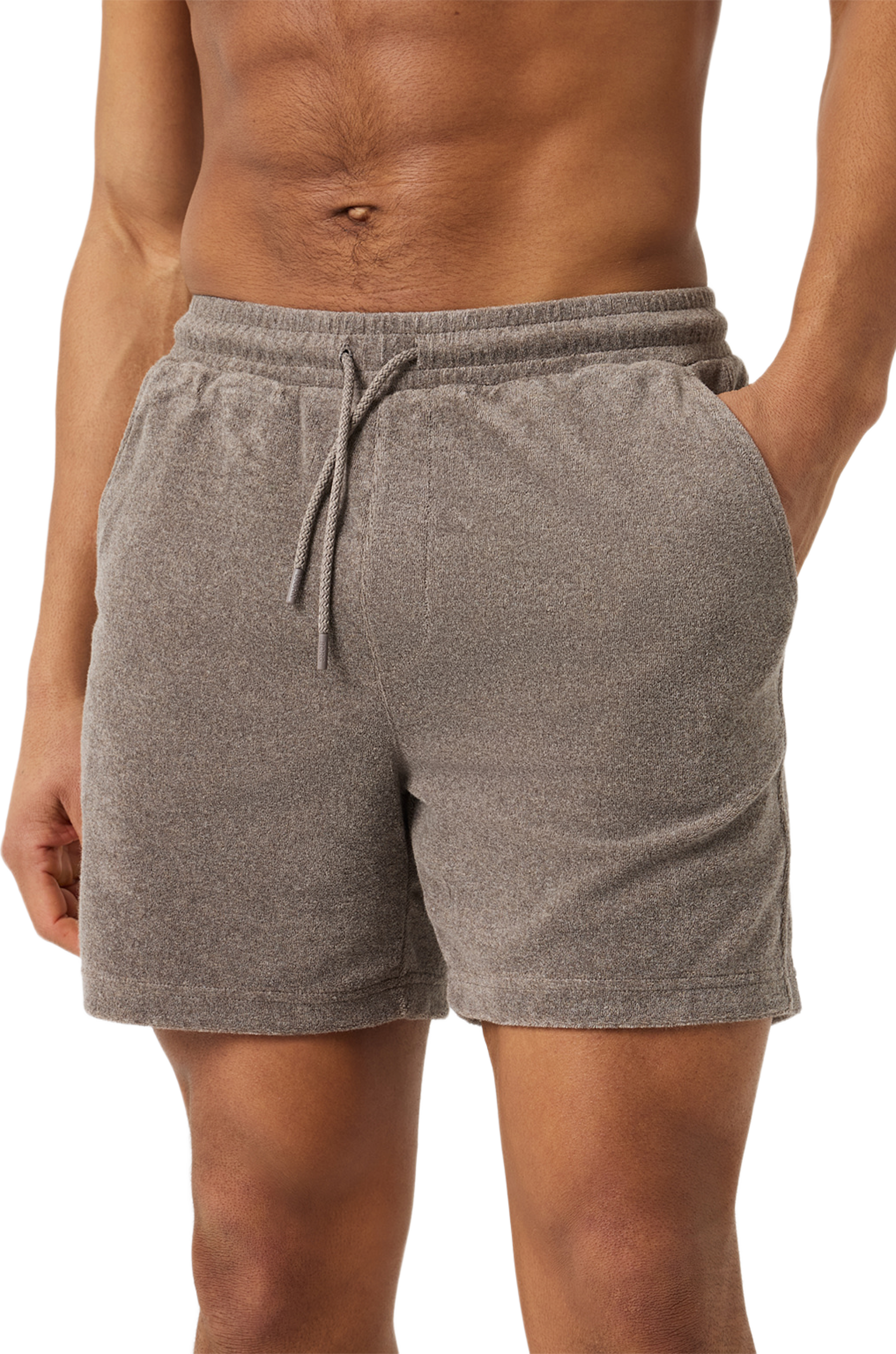Borg Toweling Pool Shorts, från Björn Borg, i färgen Taupe Melange. Klicka för att öppna bilden i stort format