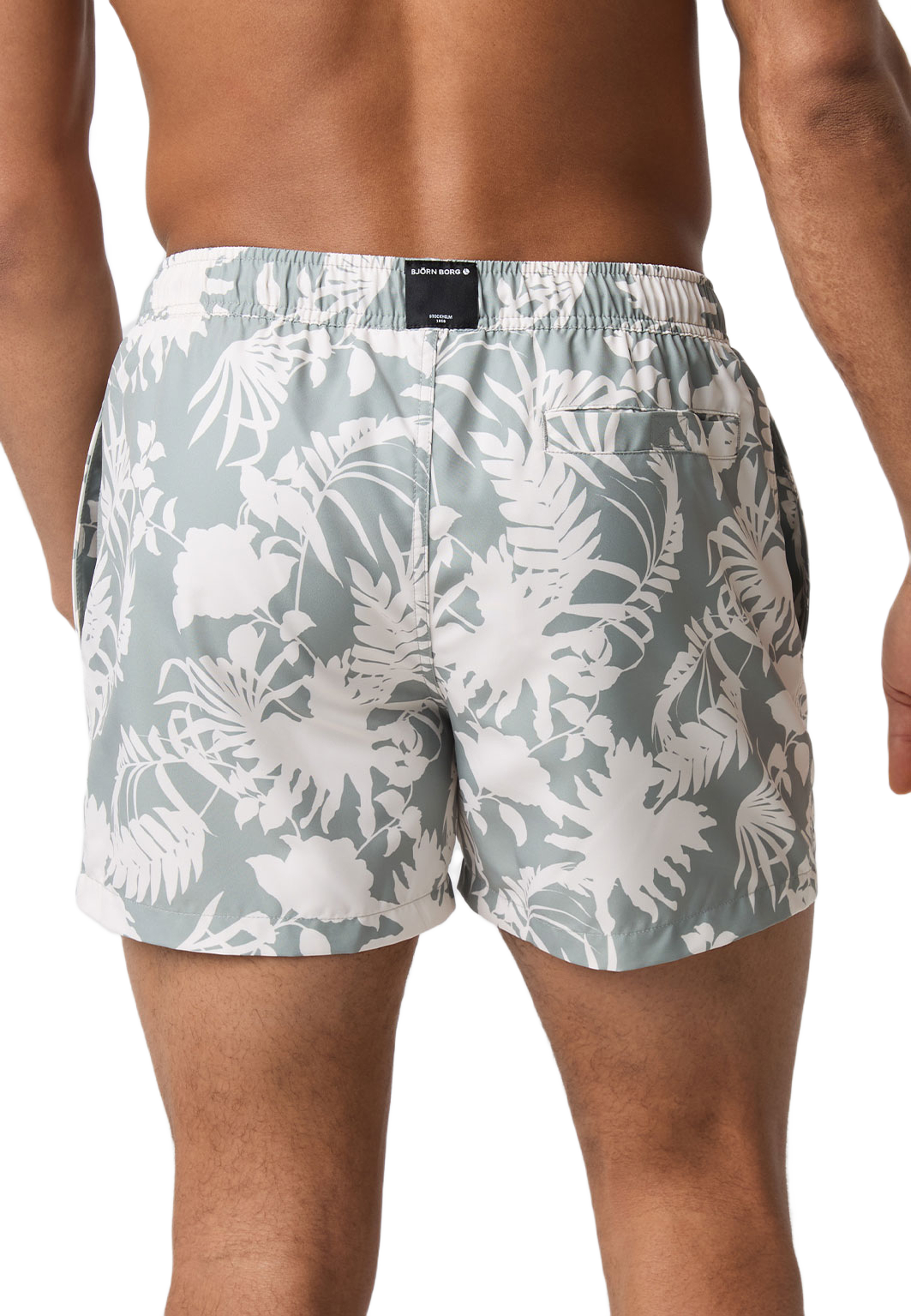Borg Print Swim Shorts