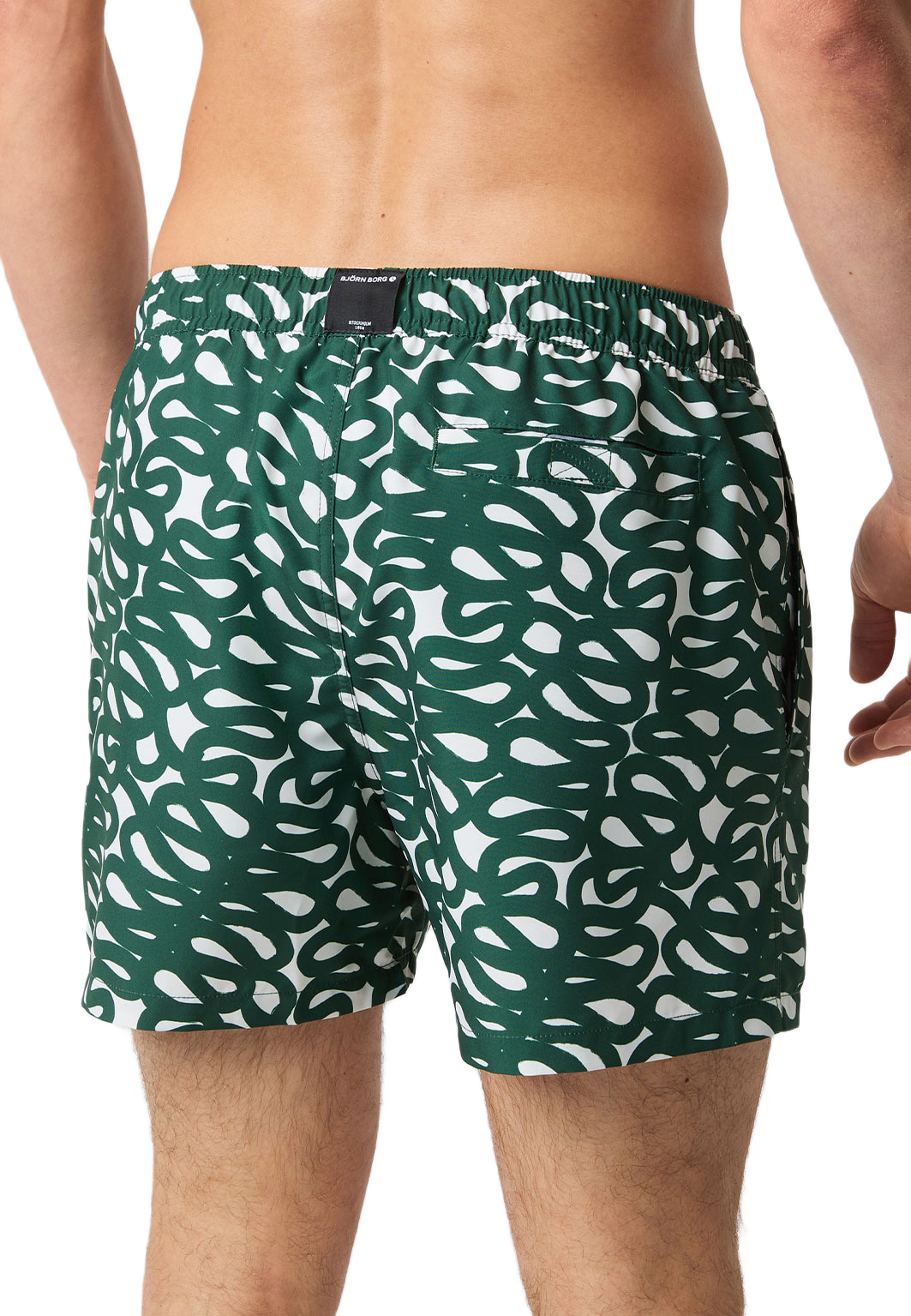 Borg Print Swim Shorts